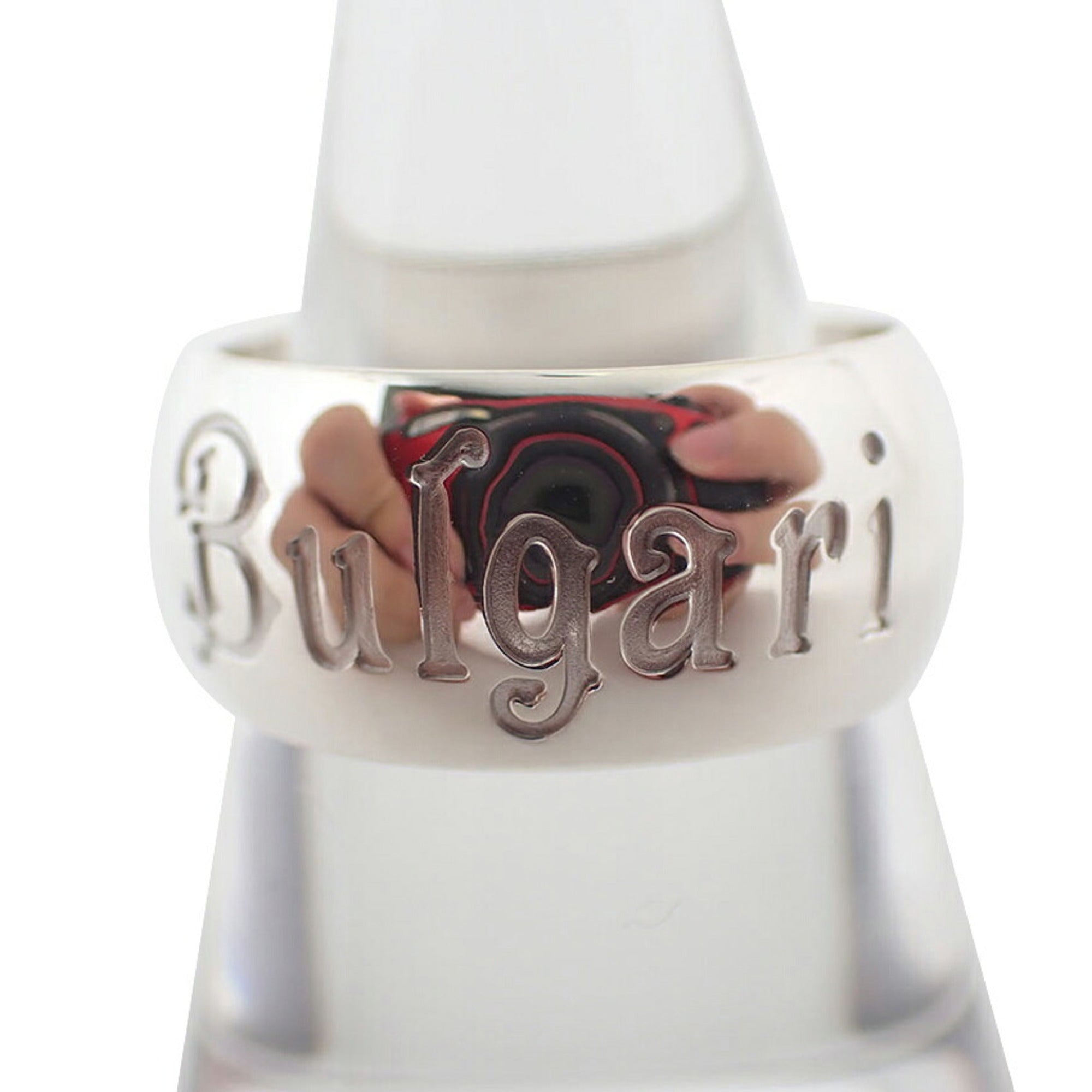 Bvlgari Sterling Silver 925 Band Ring (Pre-Owned)