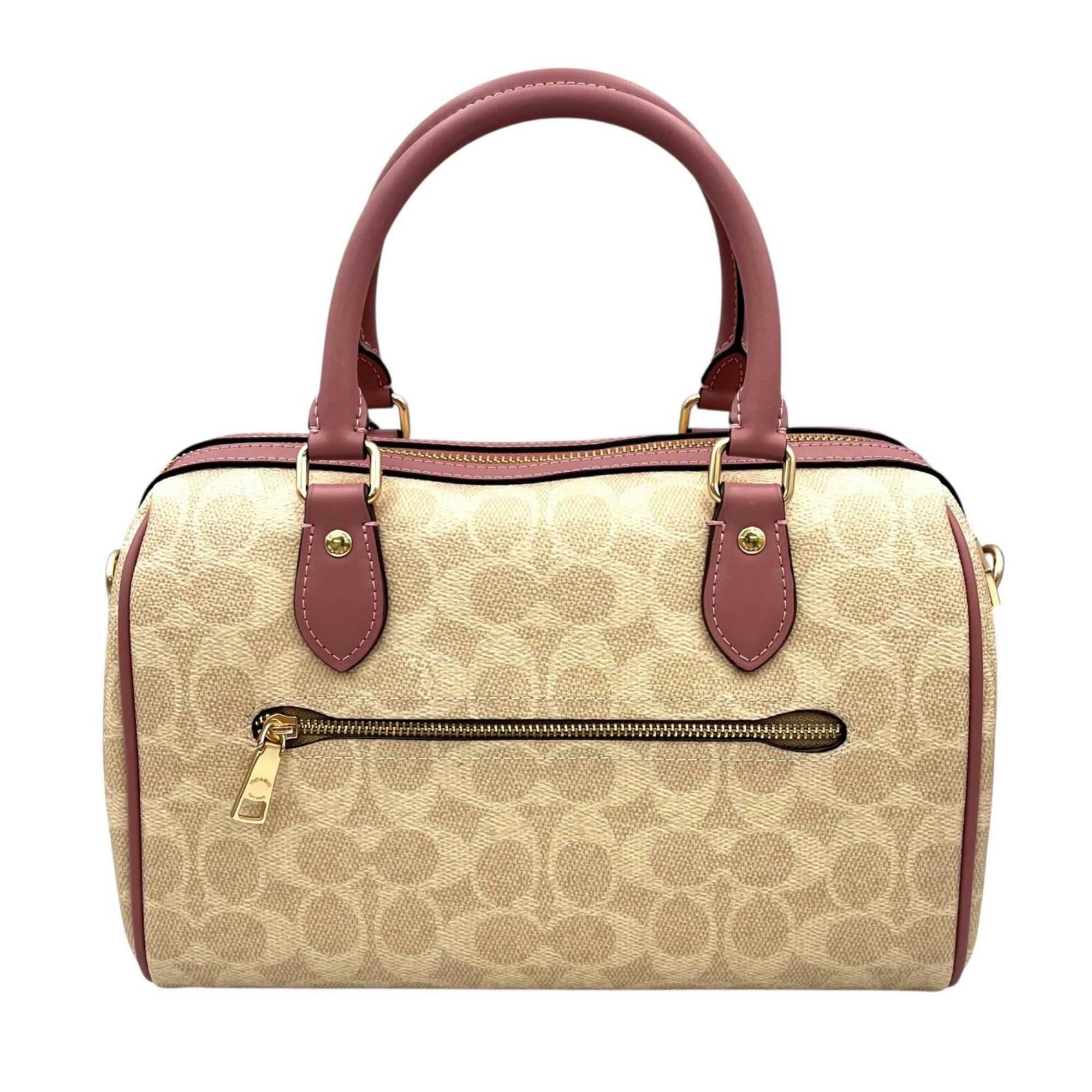 Coach Beige Coated Canvas Handbag (Pre-Owned)