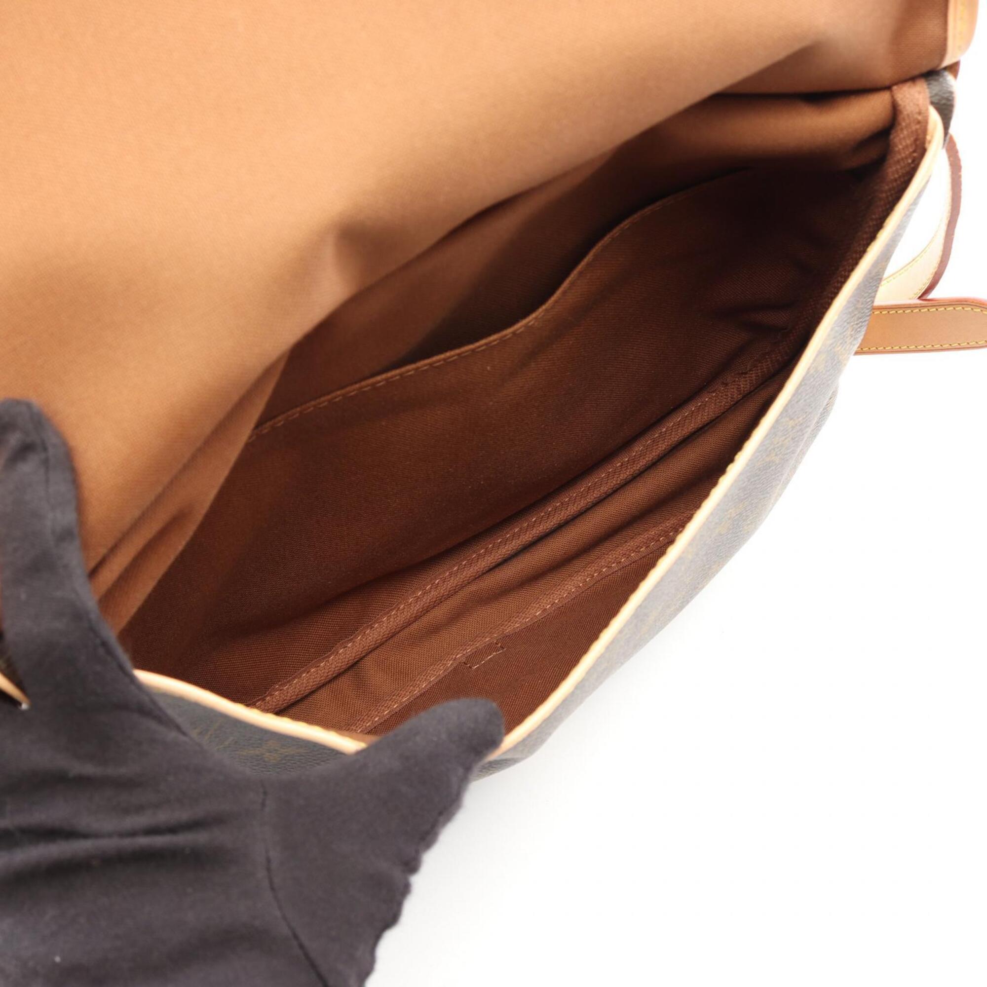 Louis Vuitton Brown Coated Canvas Pvc Monogram Leather Handbag Shoulder Bag (Pre-Owned)