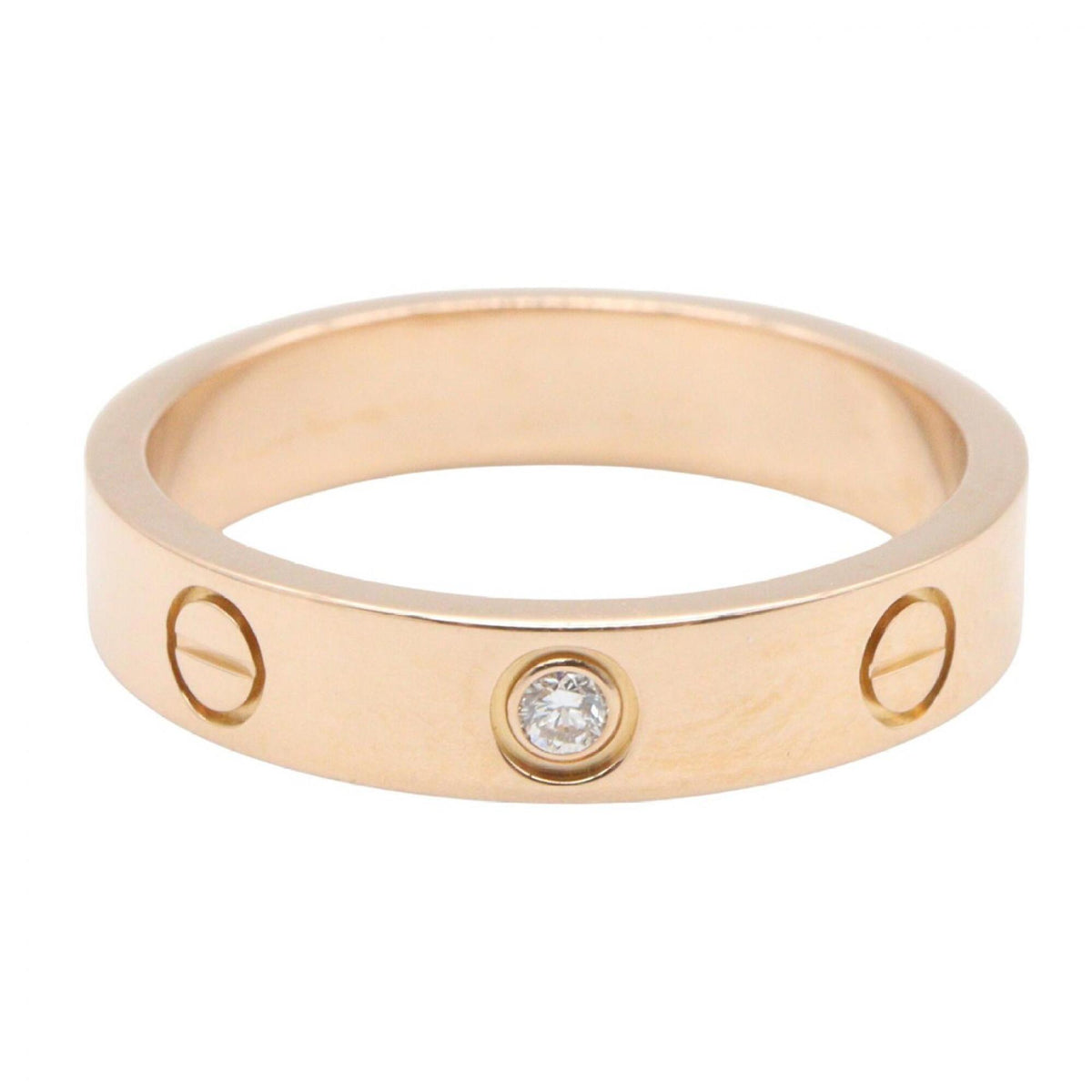 Cartier Gold Clear Pink Gold (18K) Band Ring (Pre-Owned)