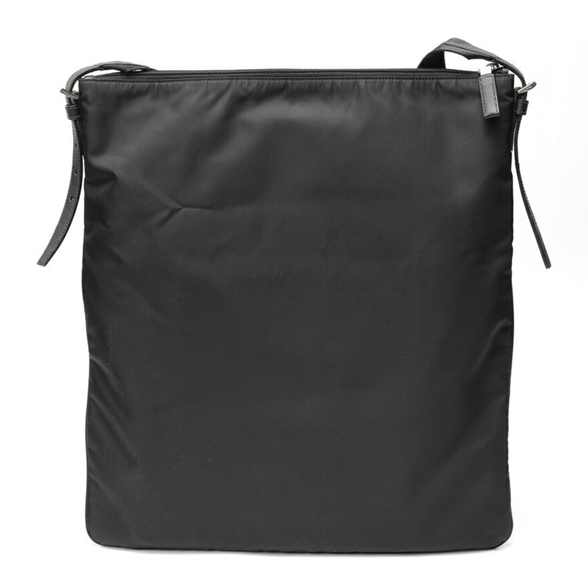 Prada Black Leather Pouch Shoulder Bag (Pre-Owned)