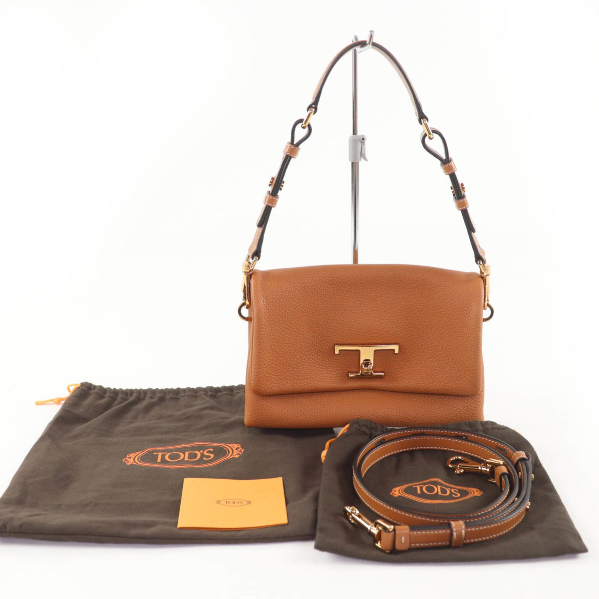 Tod's Brown Leather Shoulder Bag (Pre-Owned)