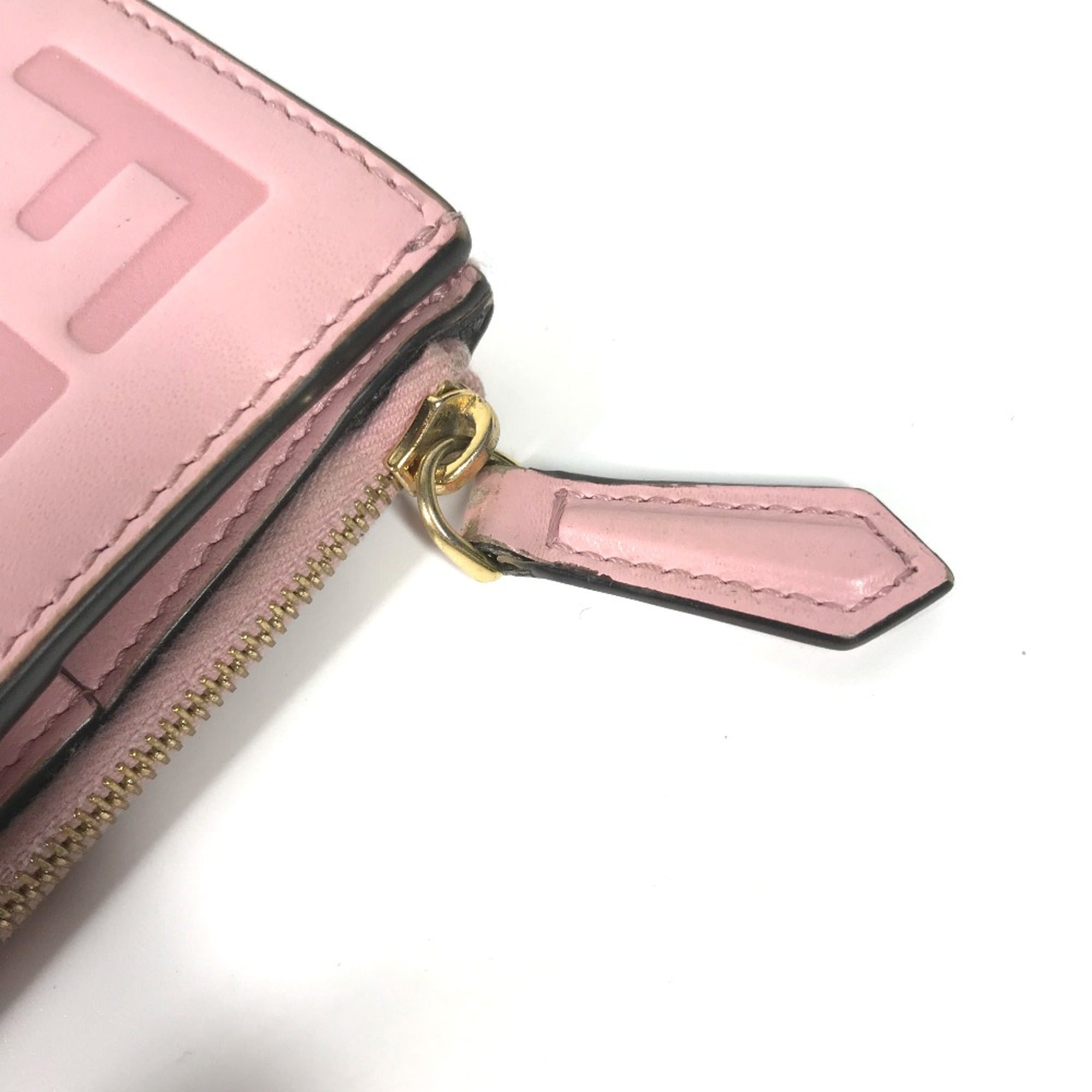 Fendi Pink Leather Wallet (Bi-Fold) (Pre-Owned)
