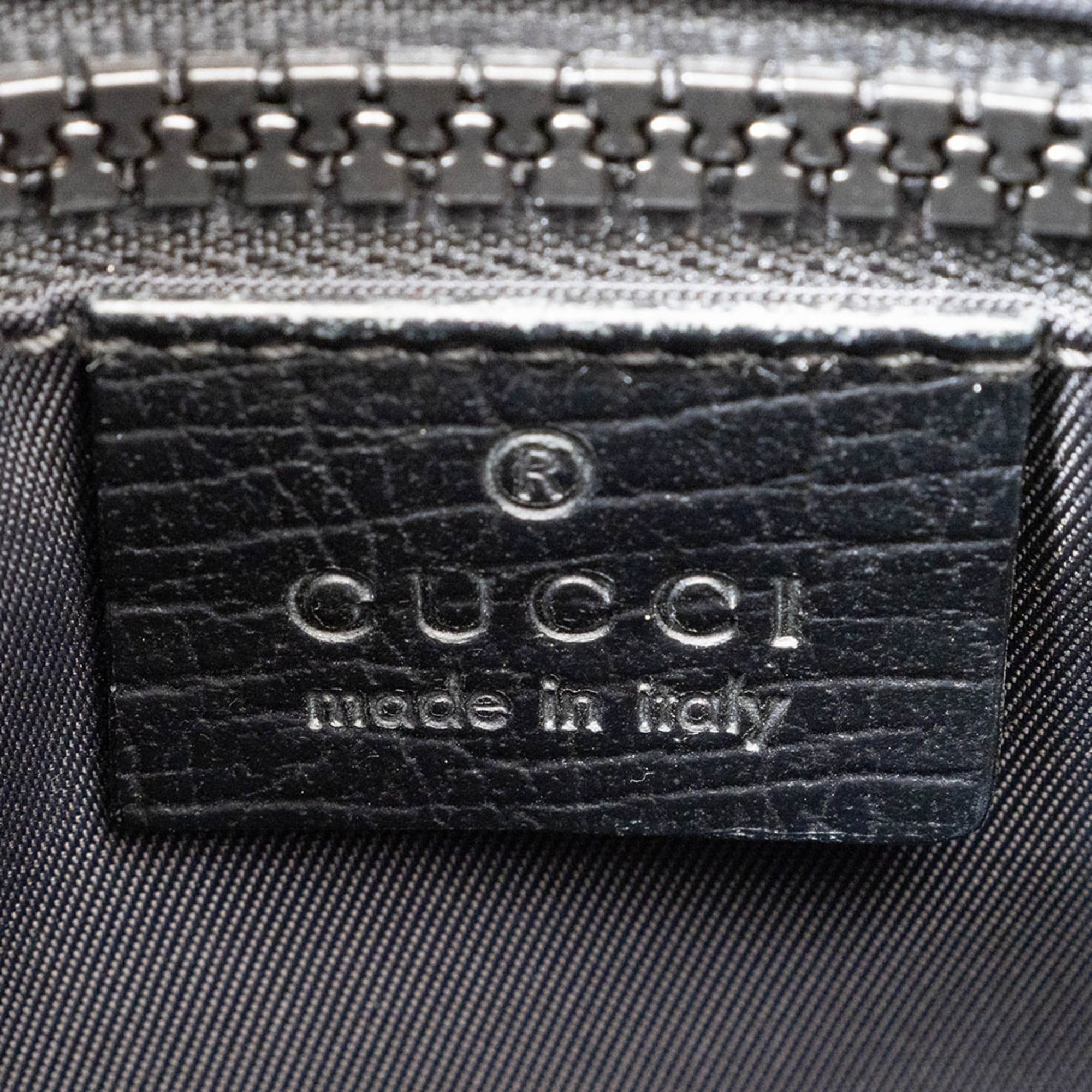 Gucci Gray Gg Supreme Leather Shoulder Bag (Pre-Owned)