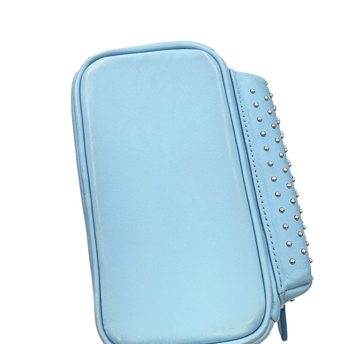 Mcm Light Blue Leather Backpack (Pre-Owned)