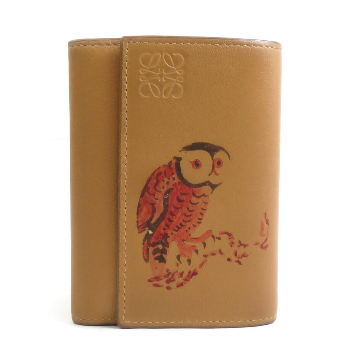 Loewe Camel Leather Wallet (Tri-Fold) (Pre-Owned)