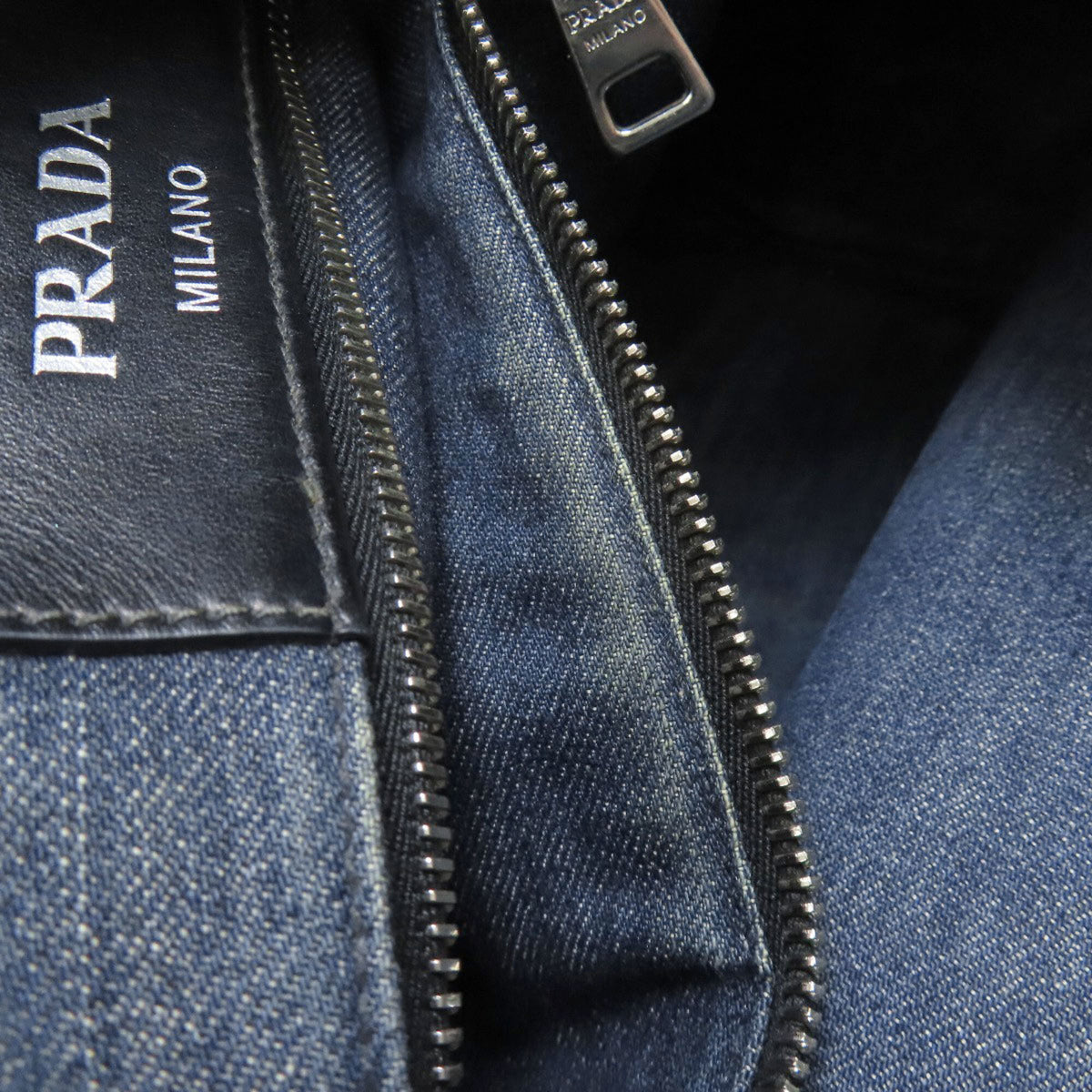 Prada Blue Denim Tote Bag (Pre-Owned)