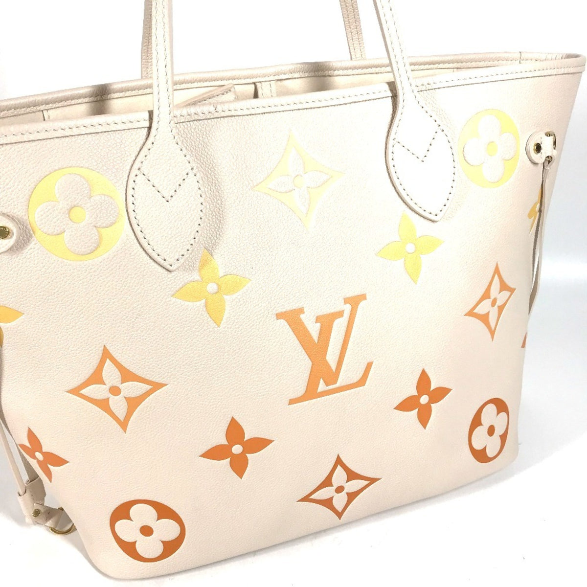 Louis Vuitton Beige Monogram Empreinte Pouch Shoulder Bag Tote Bag (Pre-Owned)