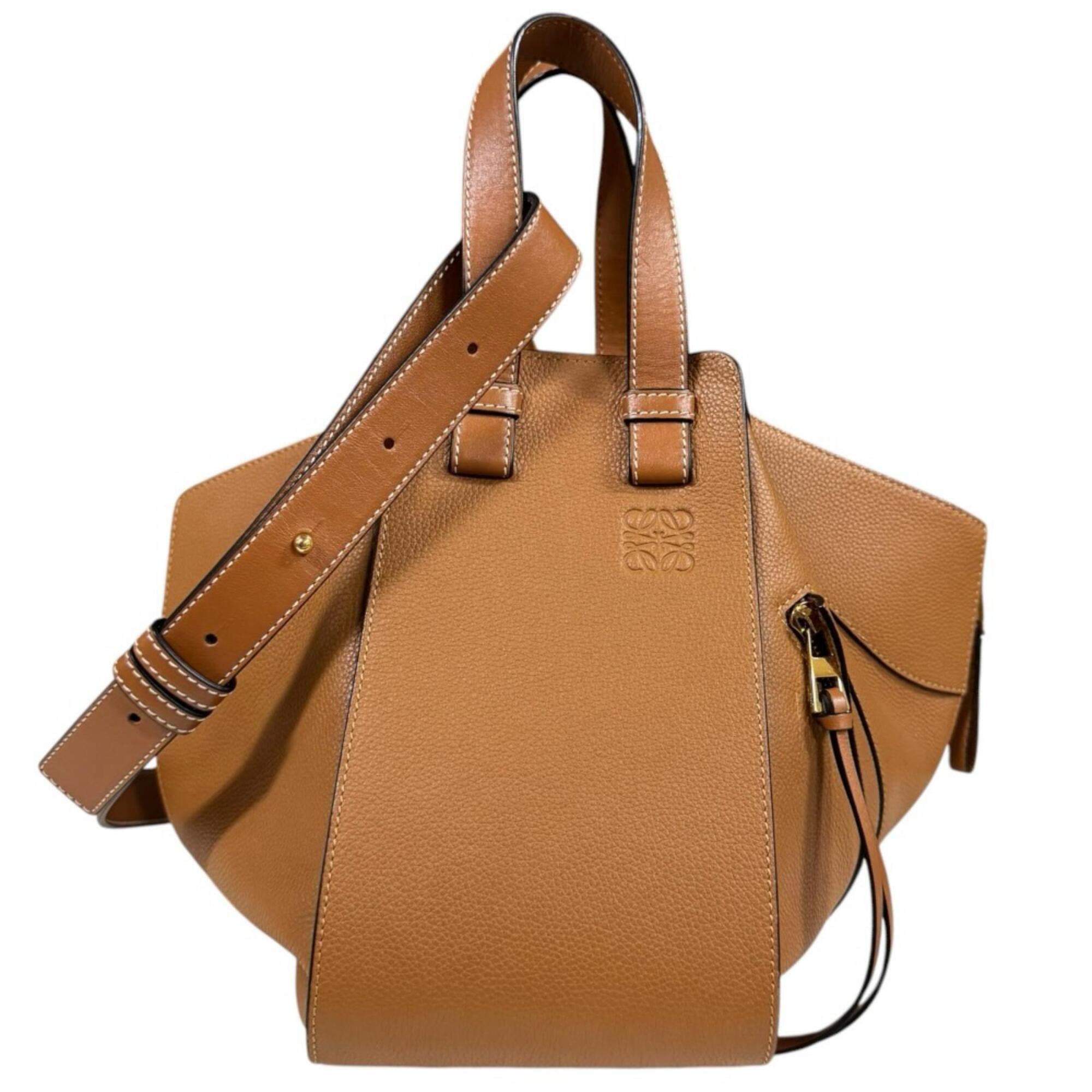 Loewe Hammock Brown Leather Shoulder Bag (Pre-Owned)
