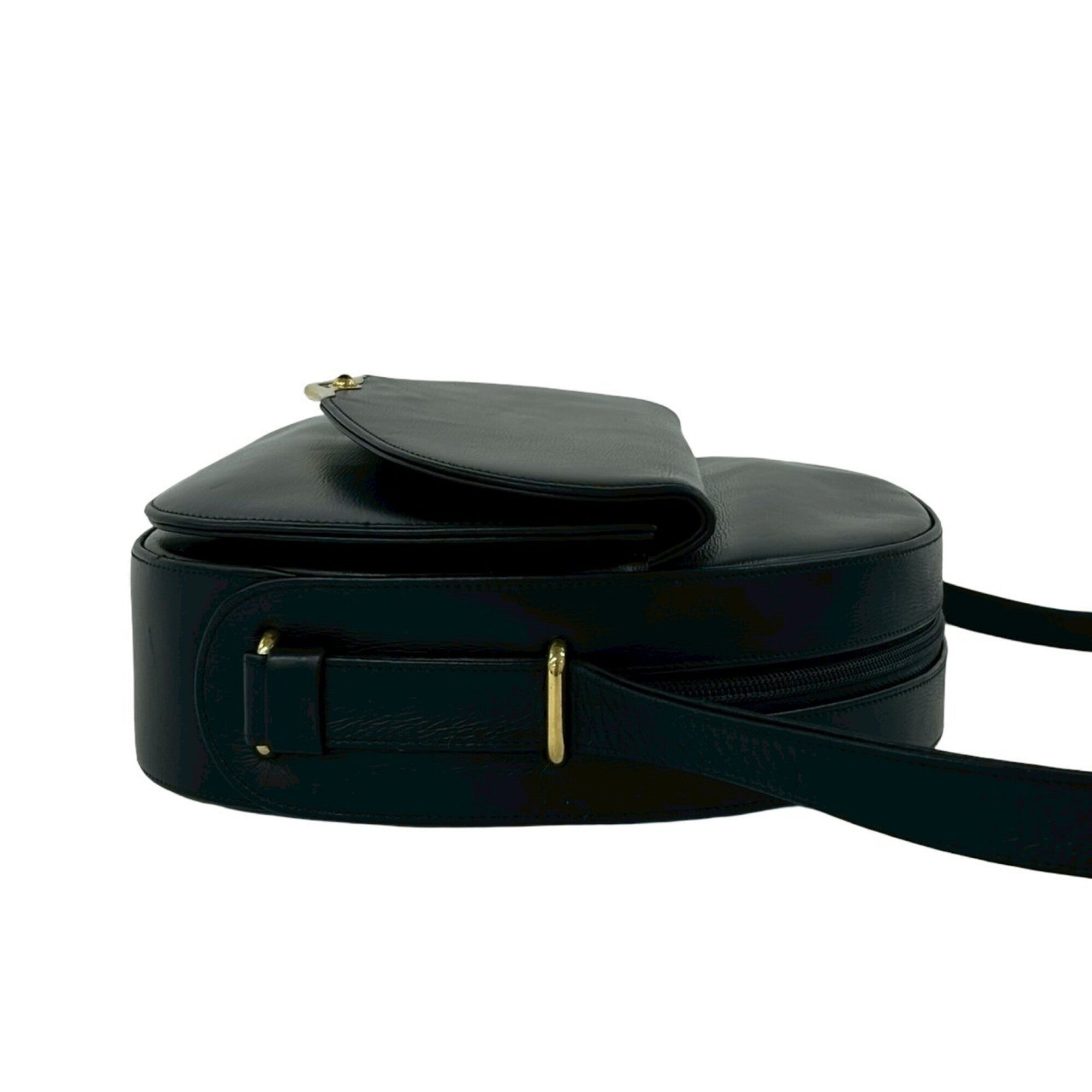 Cartier Black Leather Pochette Shoulder Bag (Pre-Owned)