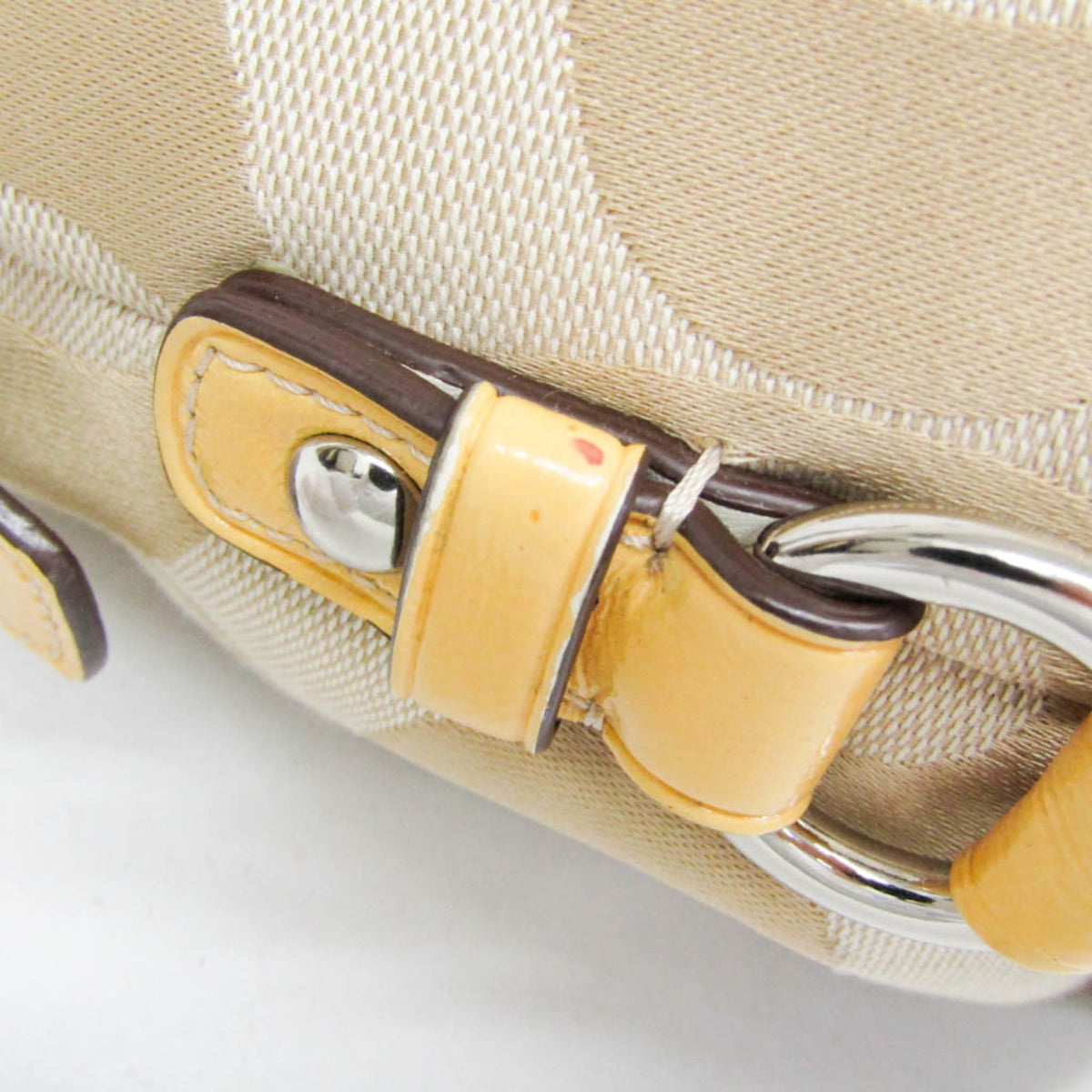Coach Signature Light Beige Canvas Leather Shoulder Bag (Pre-Owned)