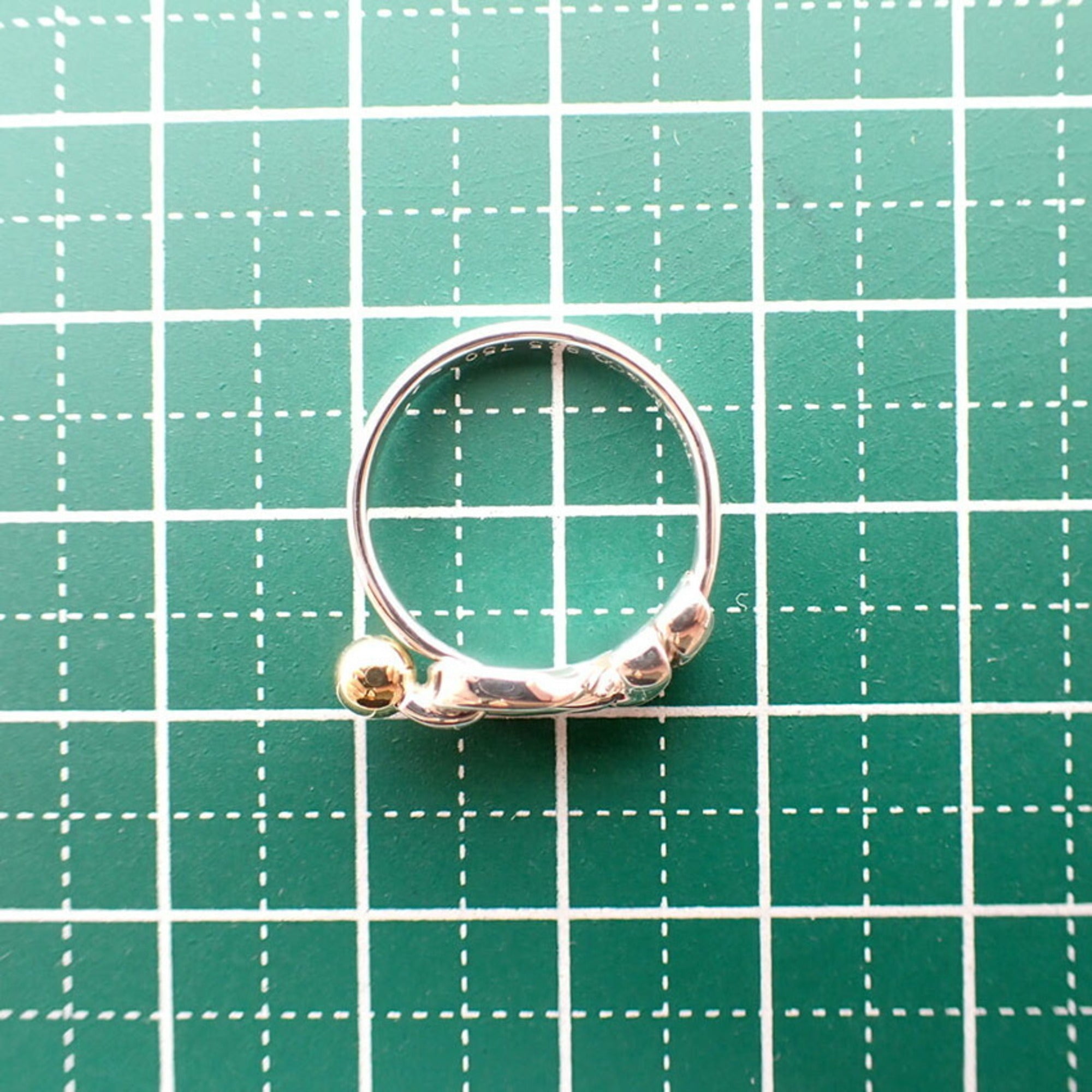 Tiffany Yellow Gold (18K) Sterling Silver 925 Band Ring (Pre-Owned)