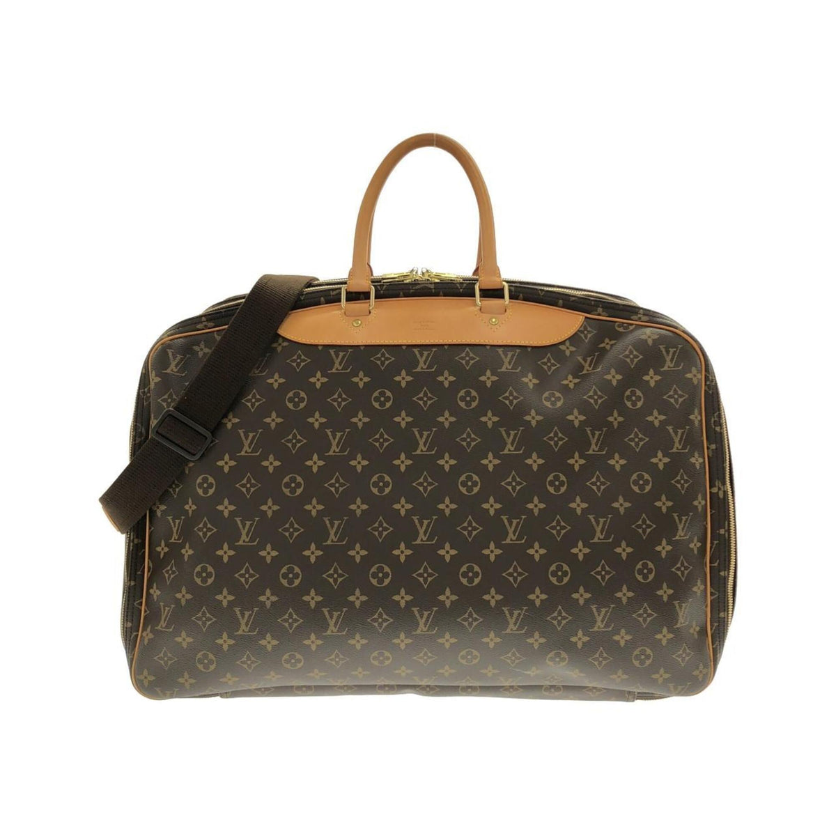 Louis Vuitton Brown Coated Canvas Boston Bag (Pre-Owned)
