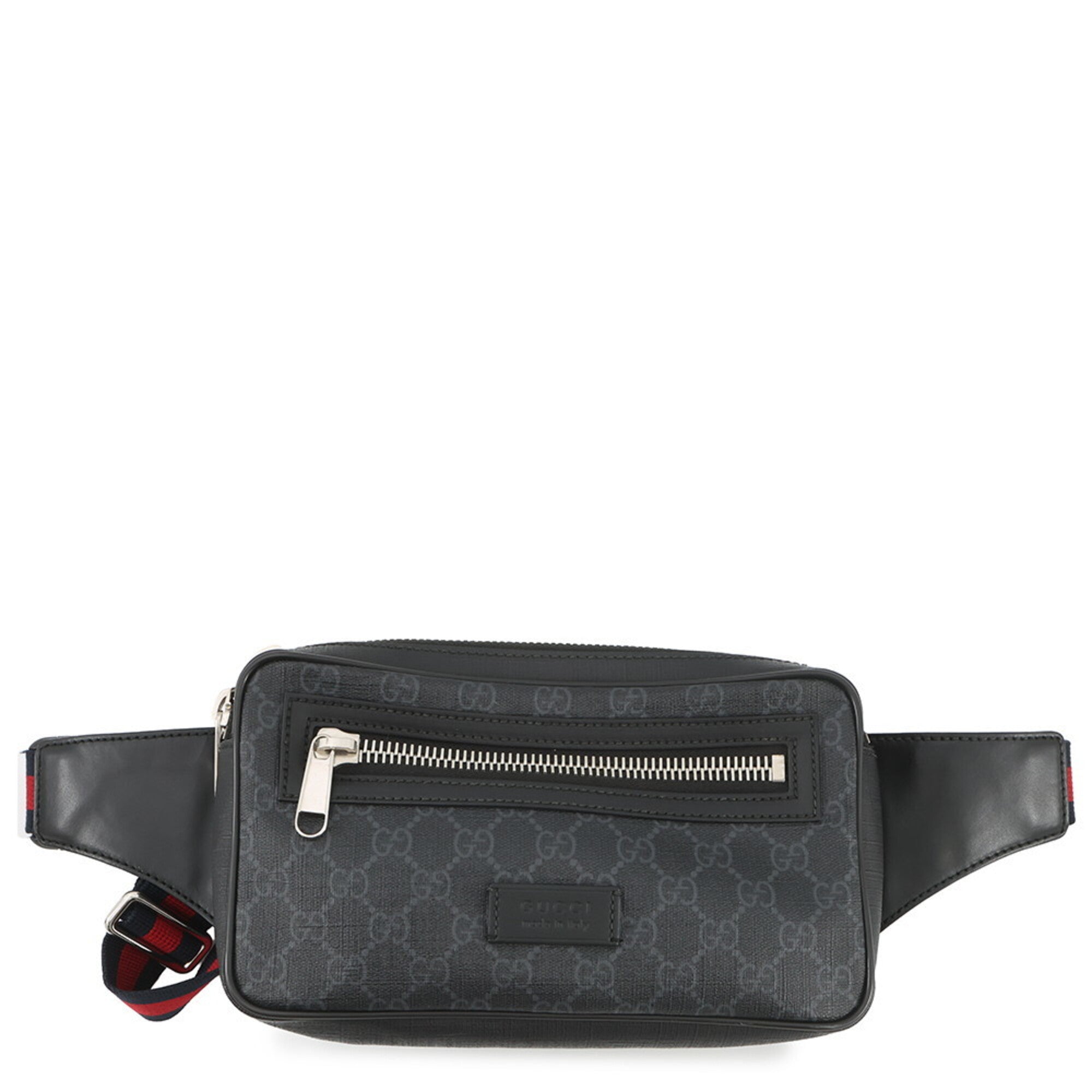 Gucci Black Gg Supreme Leather Handbag Sling Bag (Pre-Owned)