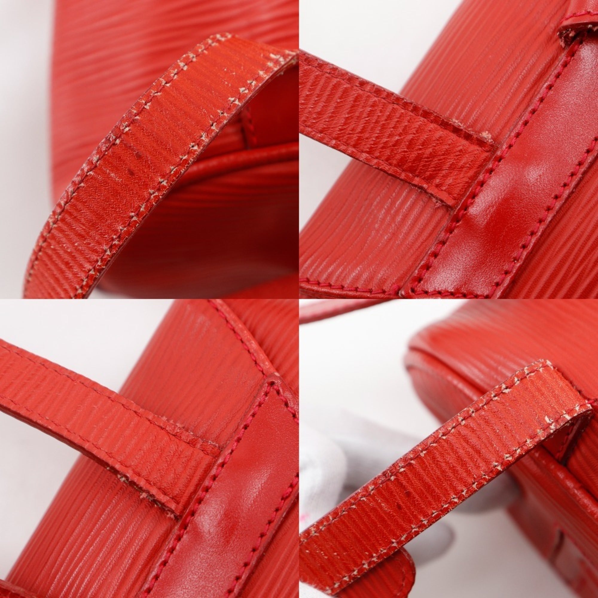 Fendi Red Color Leather Backpack (Pre-Owned)