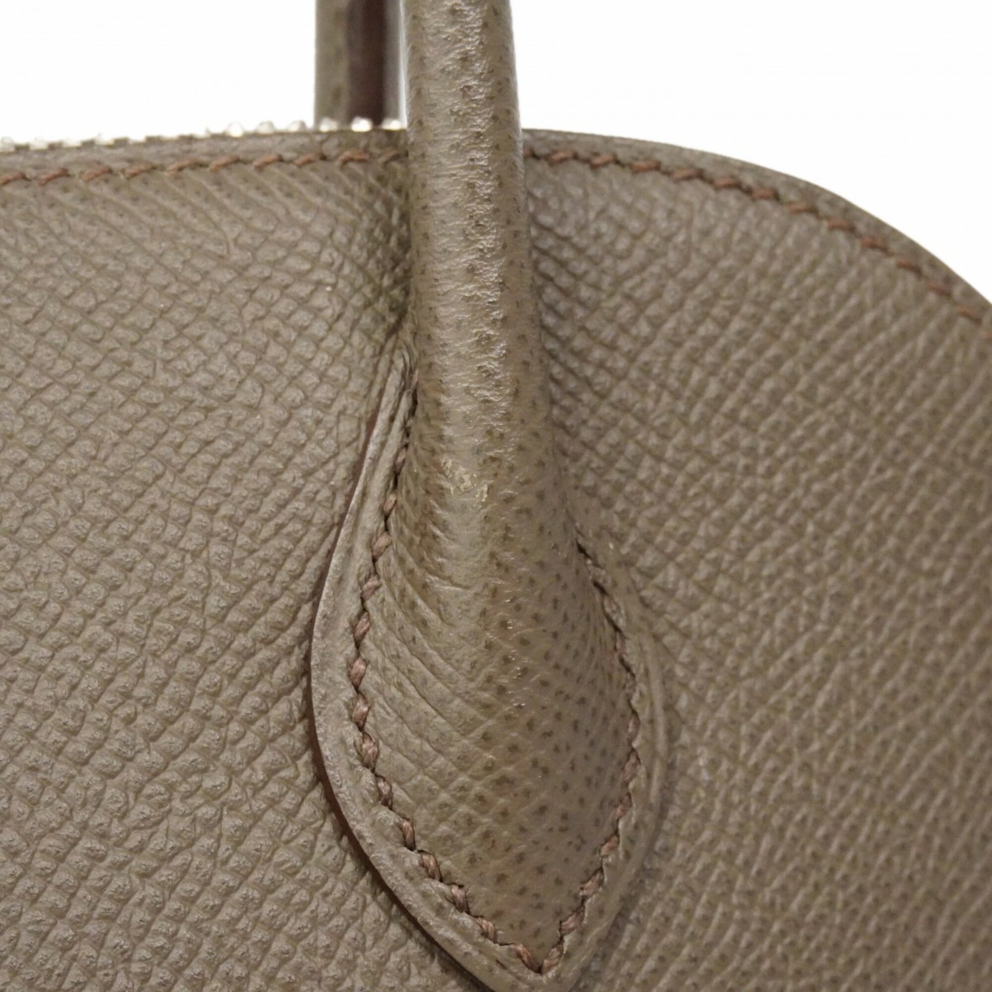 Hermes Etain Leather Handbag (Pre-Owned)