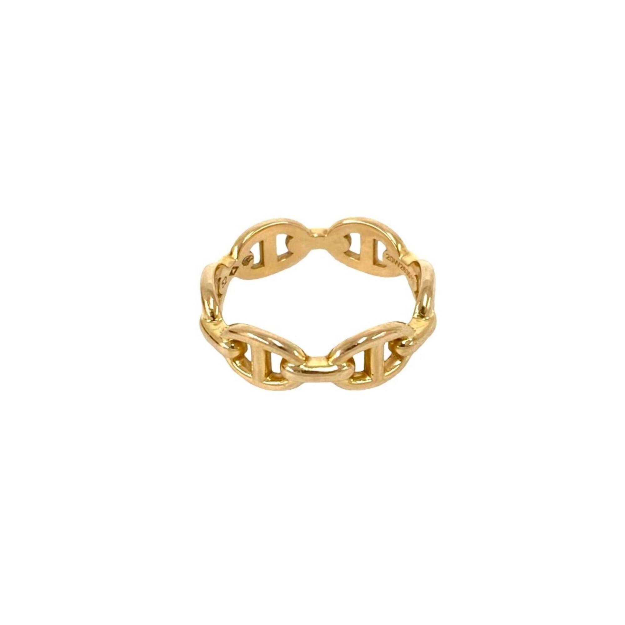 Hermes Gold Pink Gold (18K) Band Ring (Pre-Owned)