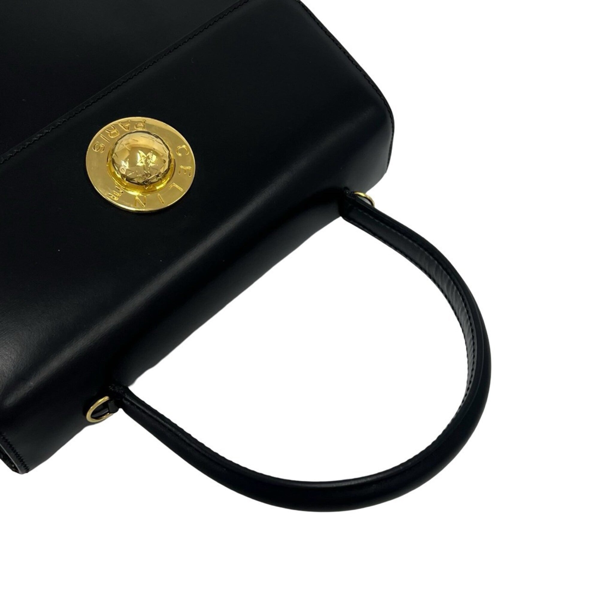 Celine Black Leather Shoulder Bag (Pre-Owned)
