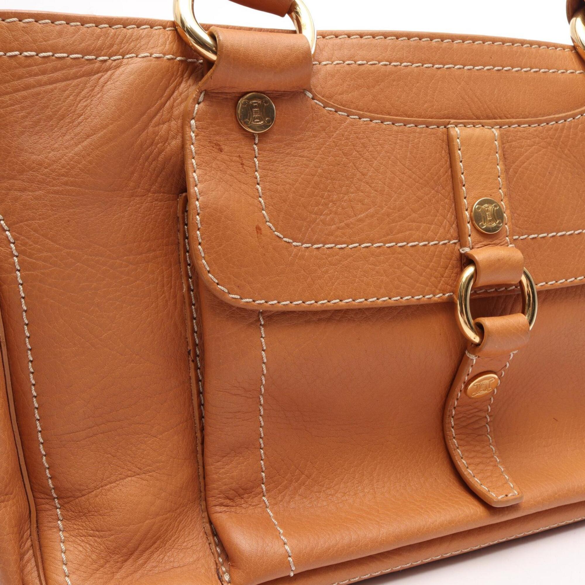 Celine Beige Leather Handbag (Pre-Owned)