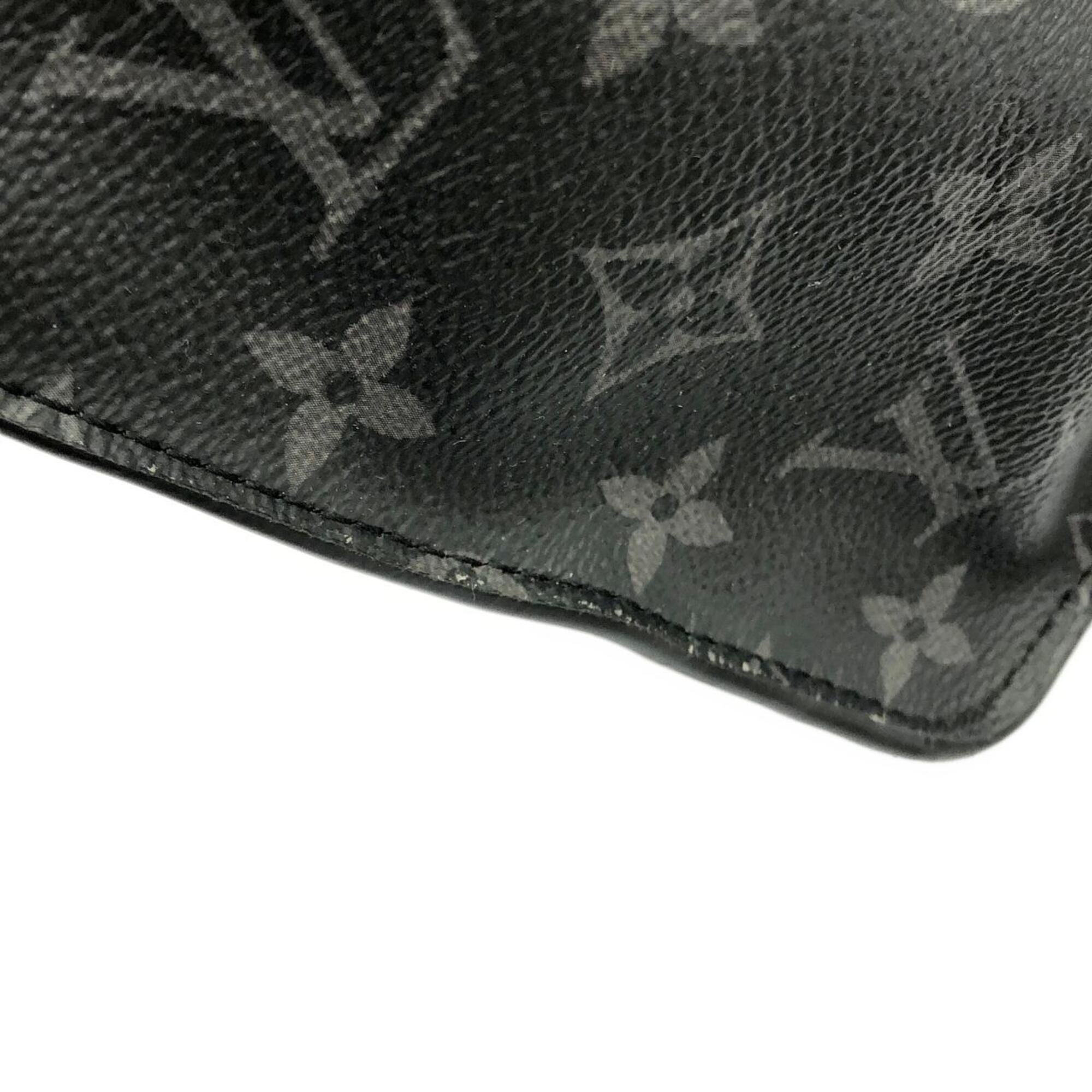 Louis Vuitton Black Silver Coated Canvas Handbag (Pre-Owned)