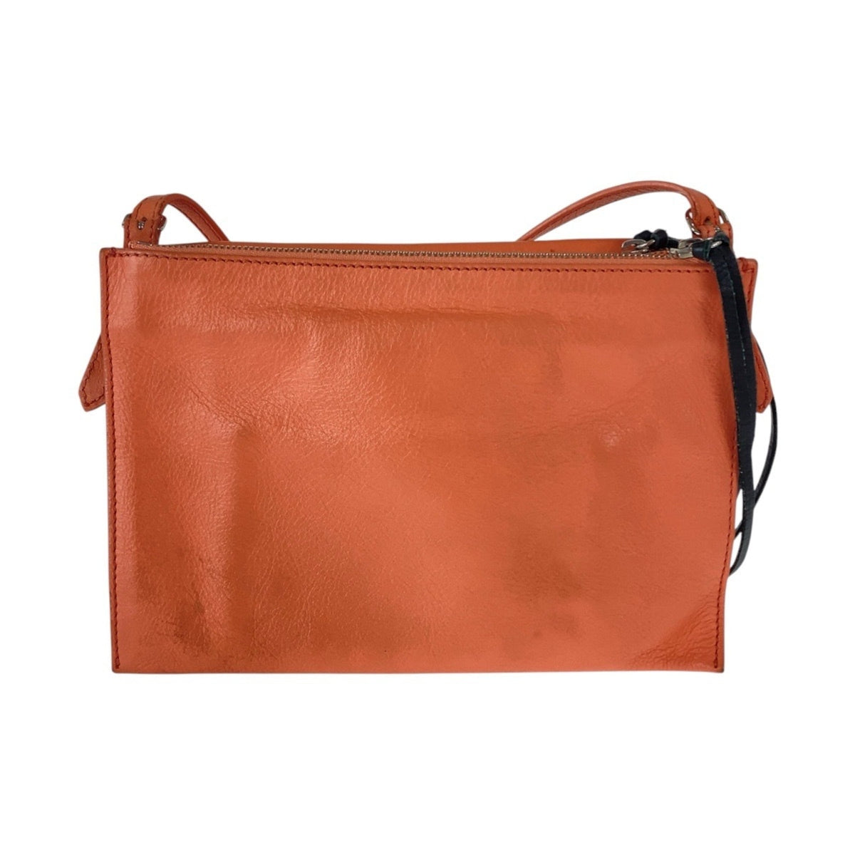 Balenciaga Pink Pink Orange Leather Pochette Shoulder Bag (Pre-Owned)