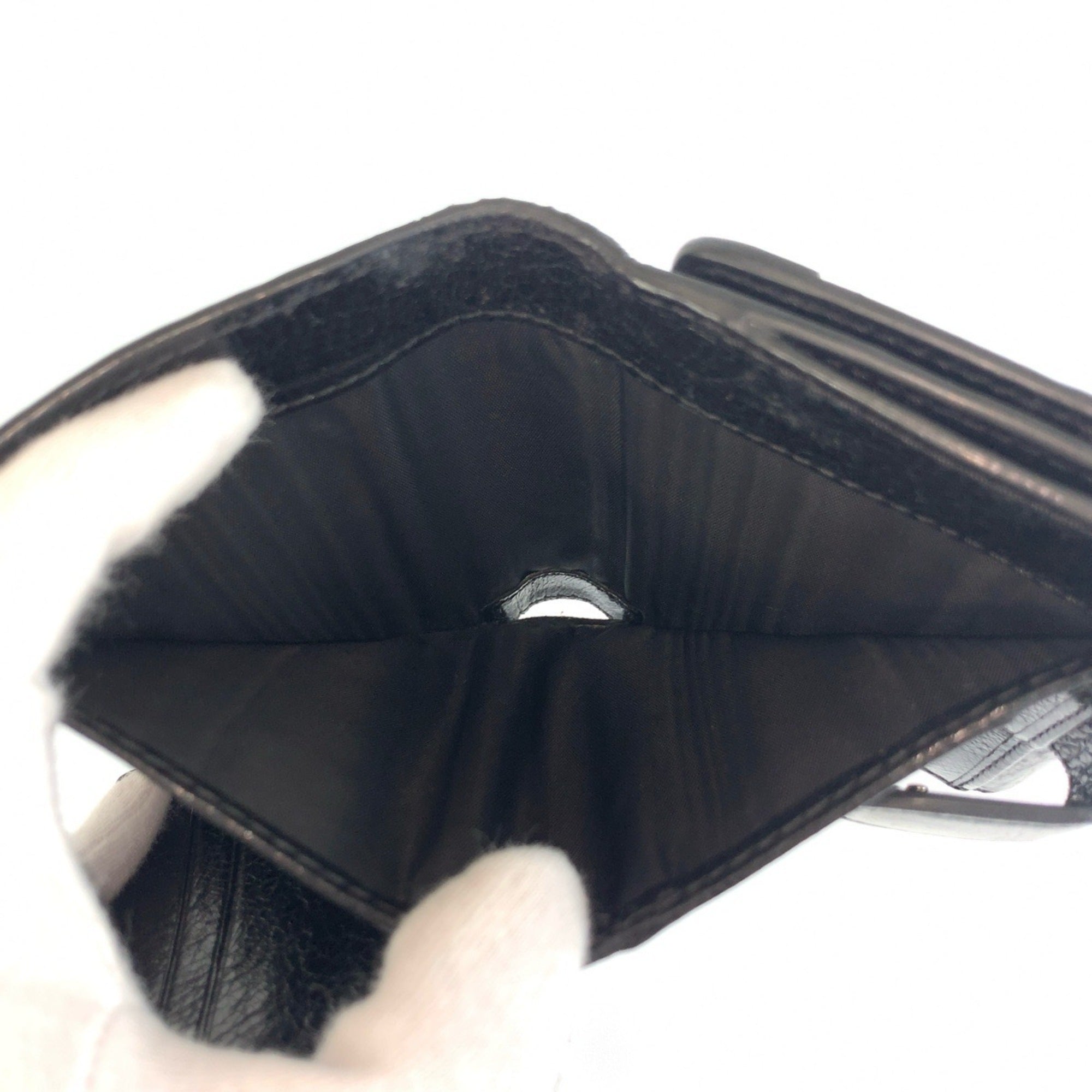 Celine Black Leather Wallet (Bi-Fold) (Pre-Owned)