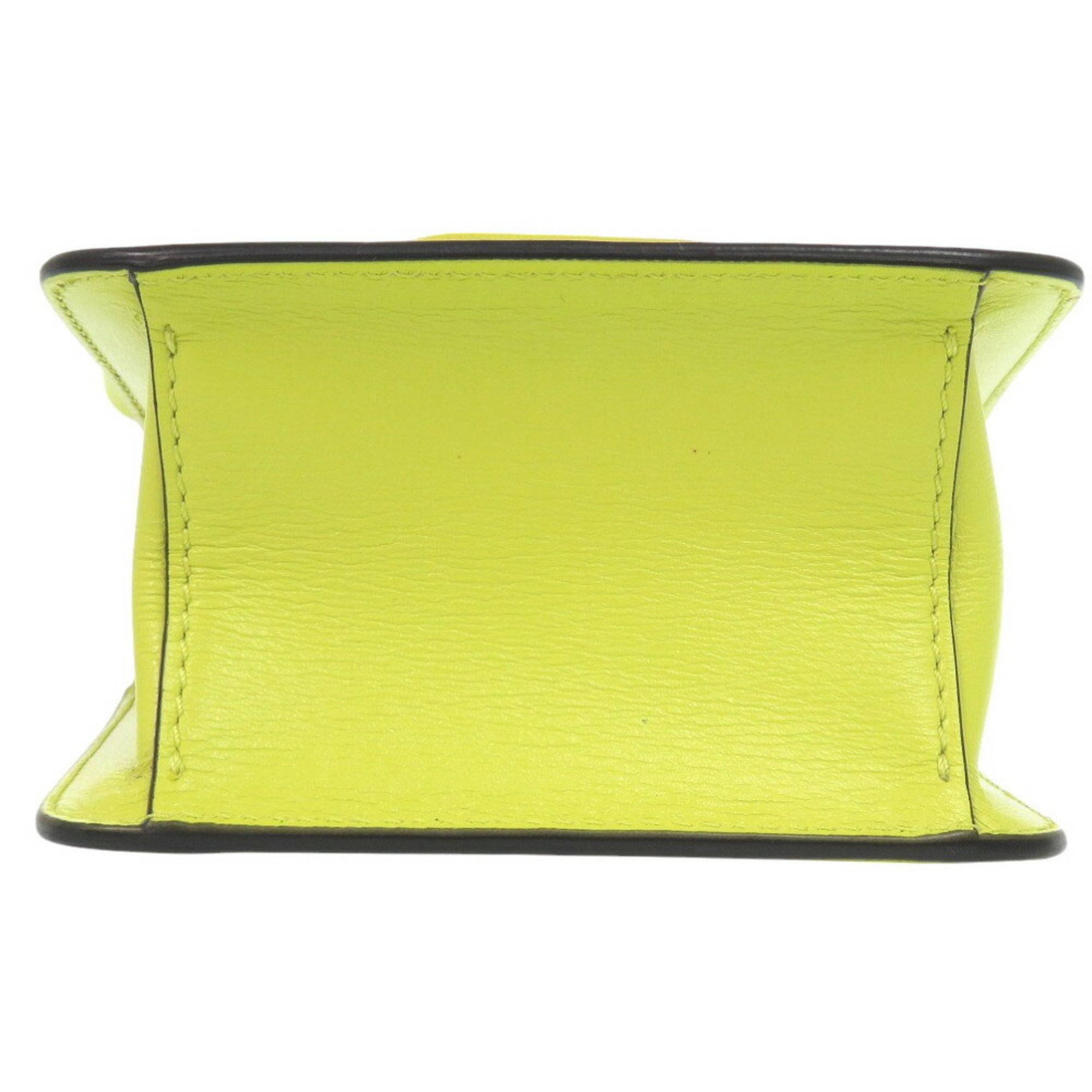 Valentino Garavani Yellow Leather Shoulder Bag (Pre-Owned)