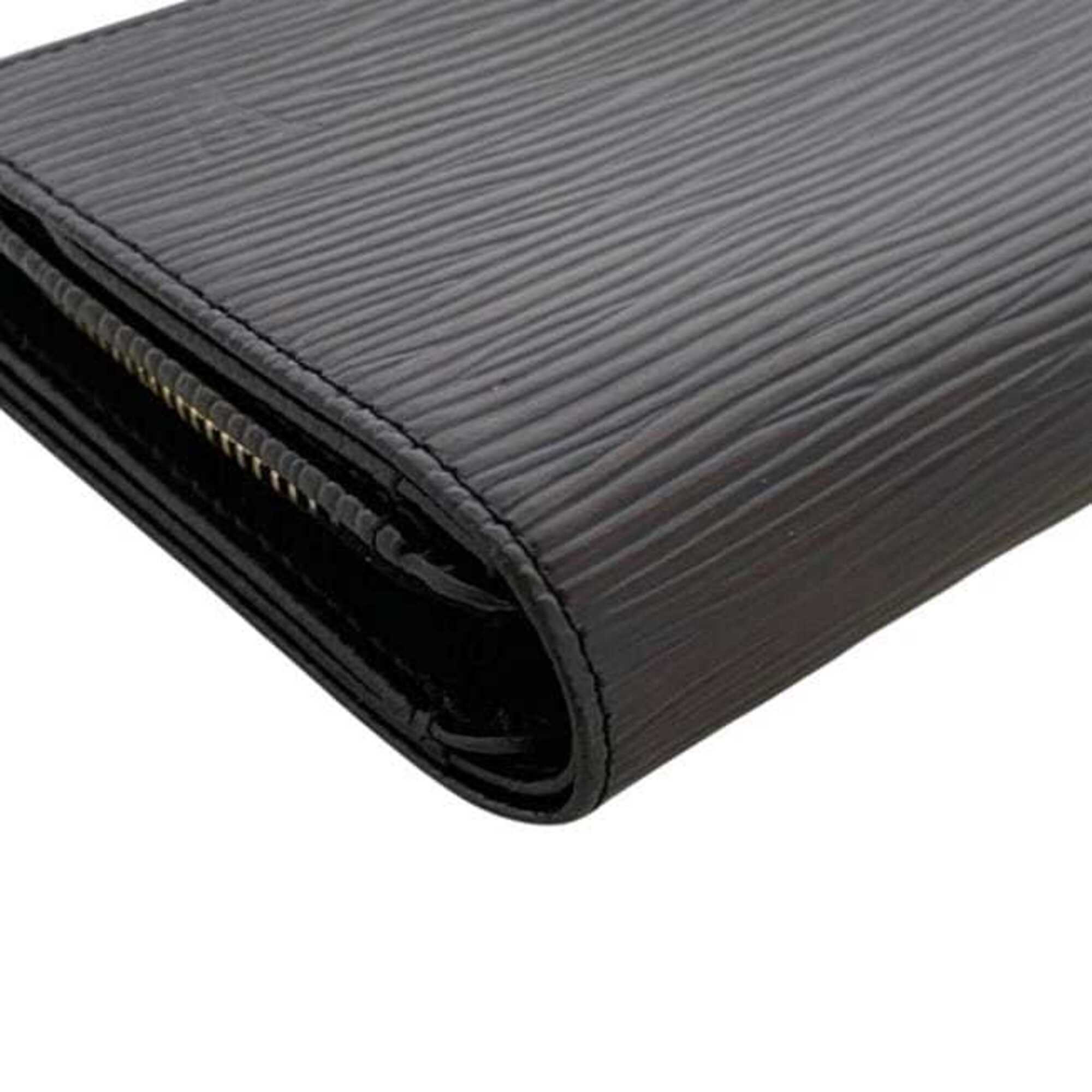 Louis Vuitton Black Noir Epi Leather Wallet (Bi-Fold) (Pre-Owned)