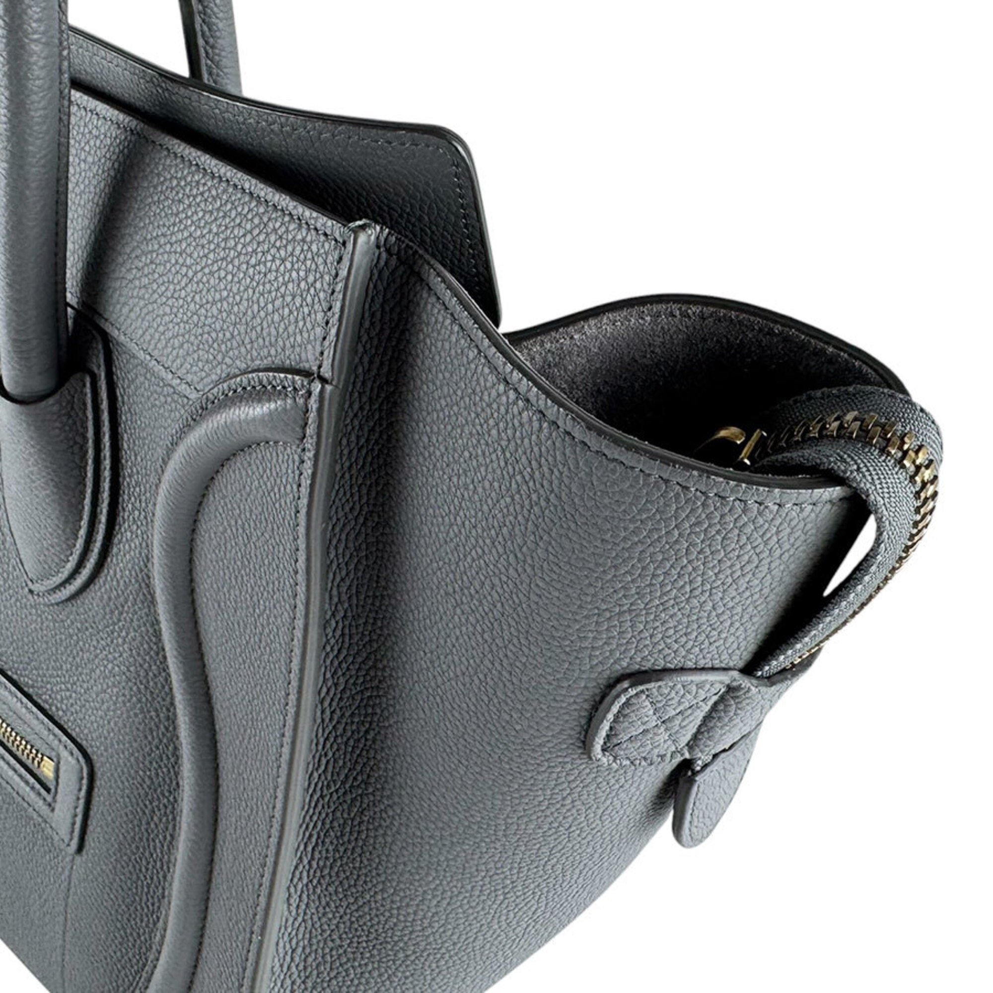 Celine Gray Leather Handbag (Pre-Owned)