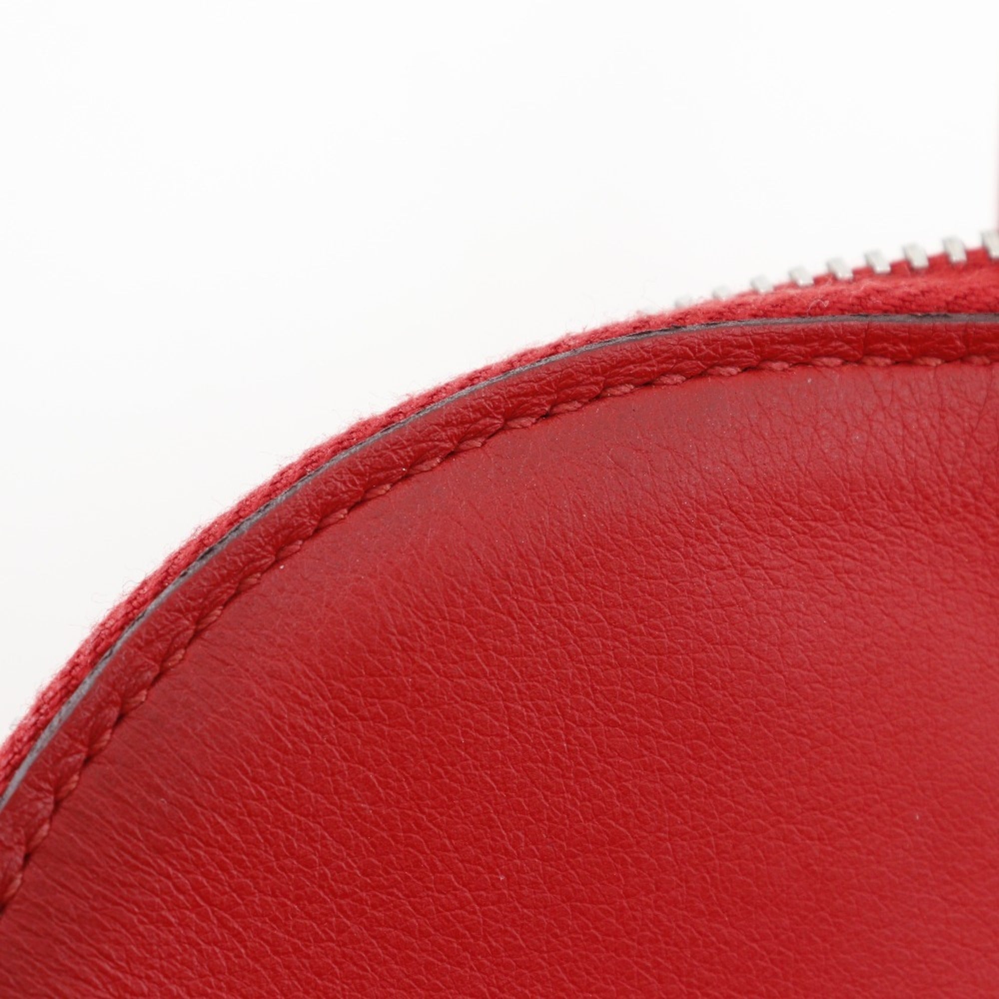 Hermes Bolide Red Color Taurillon Clemence Leather Handbag (Pre-Owned)