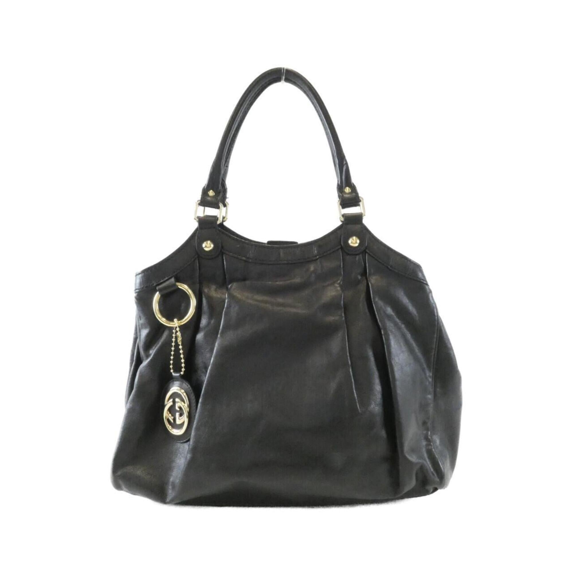 Gucci Black Leather Handbag (Pre-Owned)