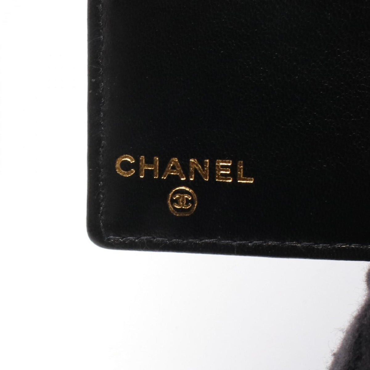 Chanel Black Leather Long Wallet (Bi-Fold) (Pre-Owned)