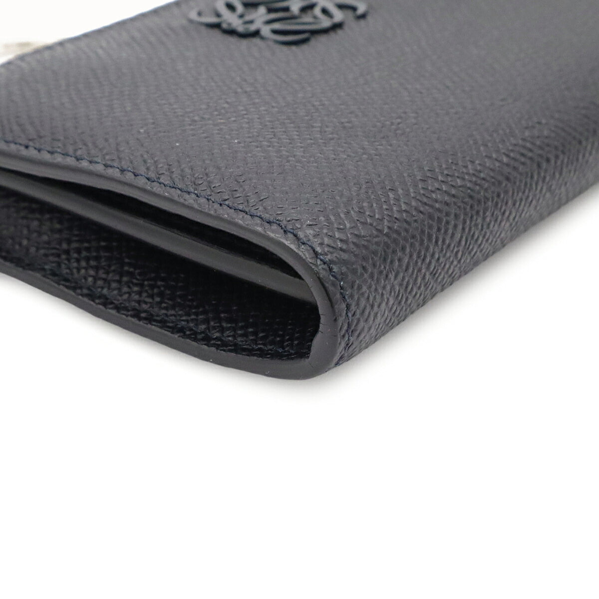 Loewe Navy Leather Coin Purse/Coin Case (Pre-Owned)