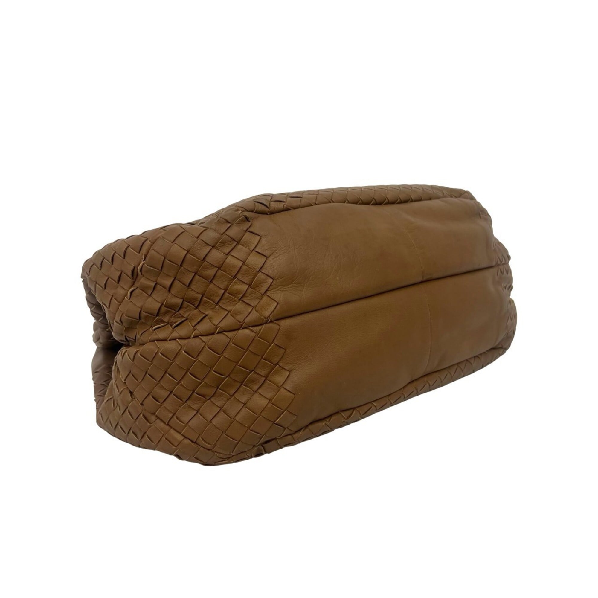 Bottega Veneta Brown Leather Handbag Tote Bag (Pre-Owned)