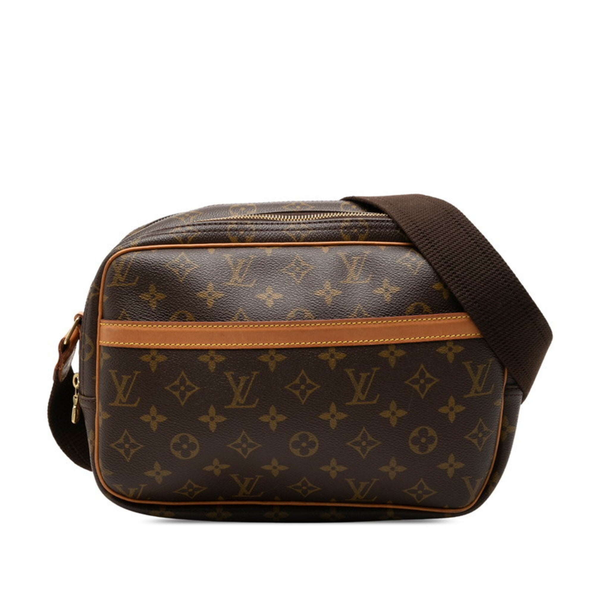 Louis Vuitton Brown Pvc Leather Shoulder Bag (Pre-Owned)