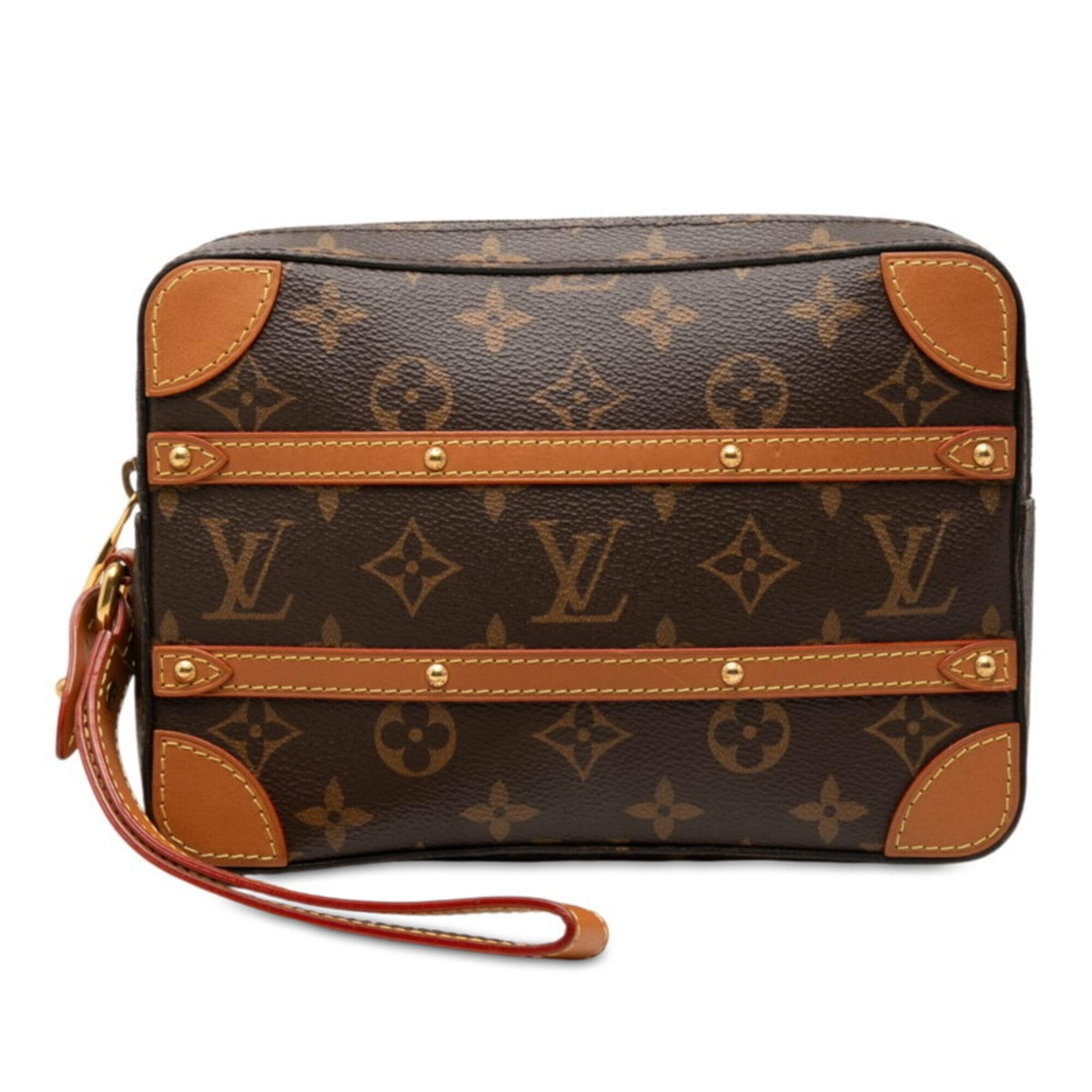 Louis Vuitton Brown Monogram Monogram Clutch Bag (Pre-Owned)