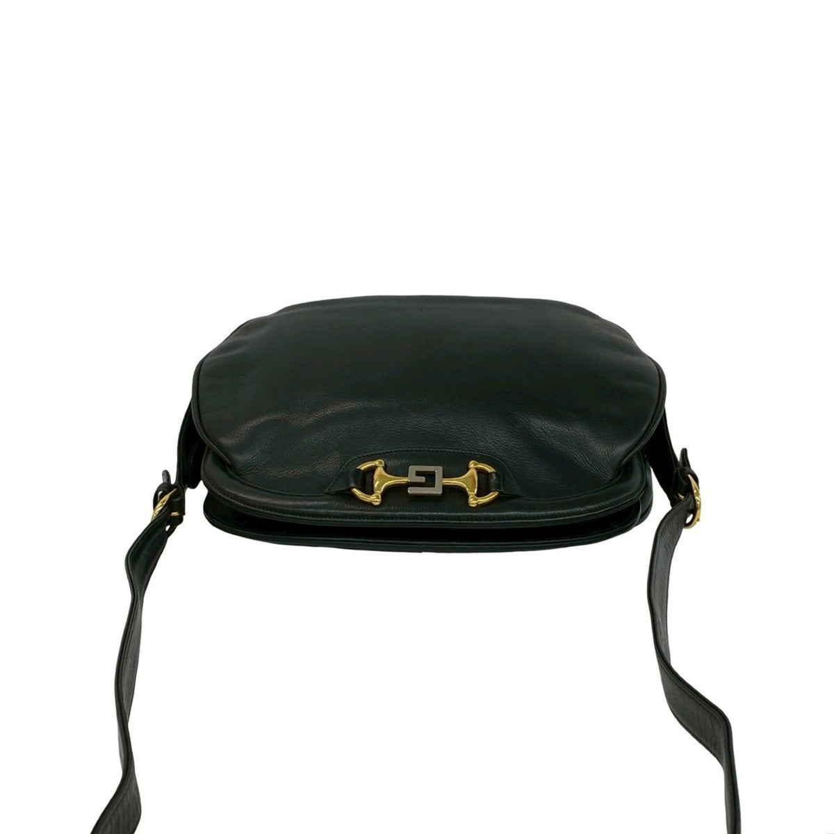 Gucci Black Leather Pochette Shoulder Bag (Pre-Owned)