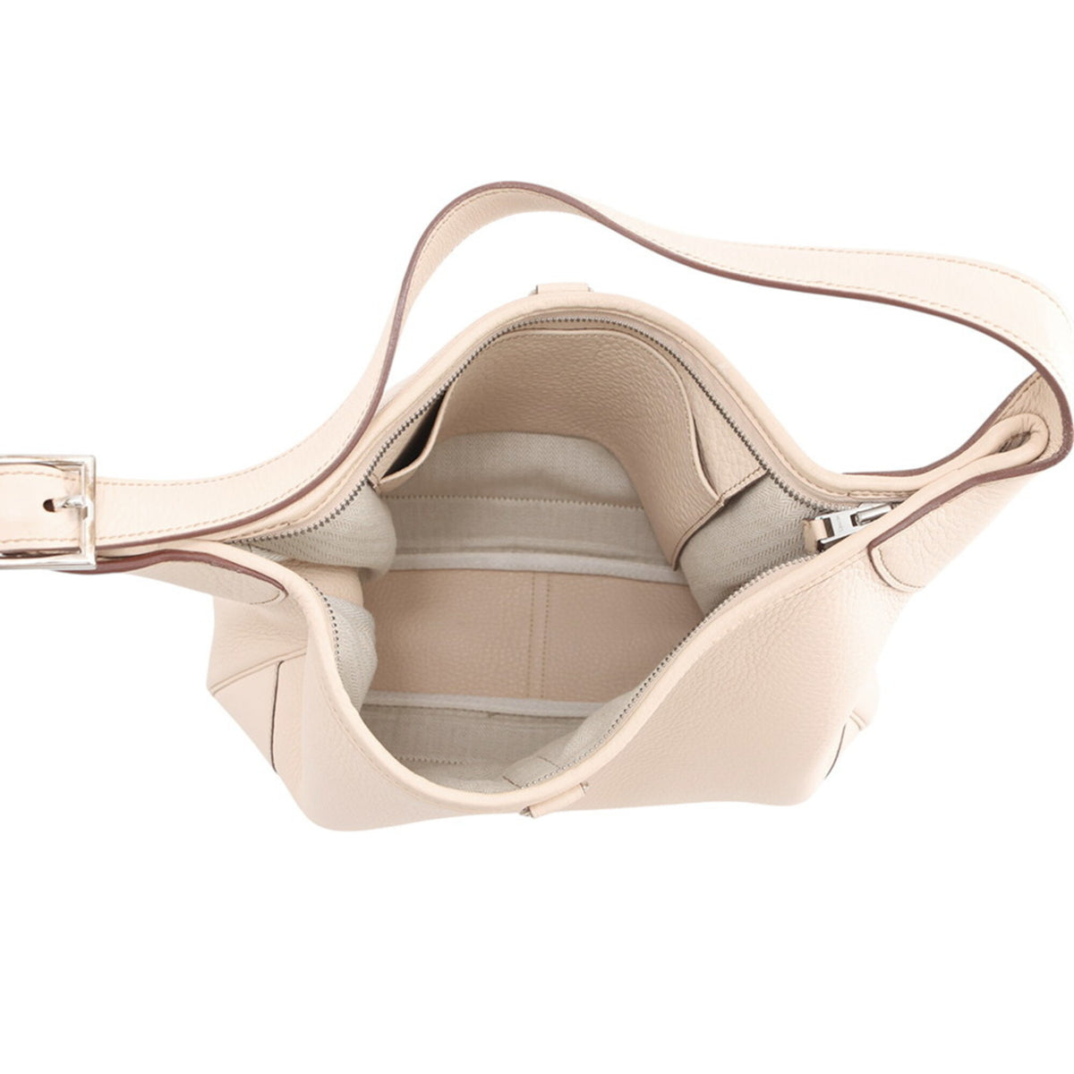 Hermes Ivory Ivory Handbag Shoulder Bag (Pre-Owned)