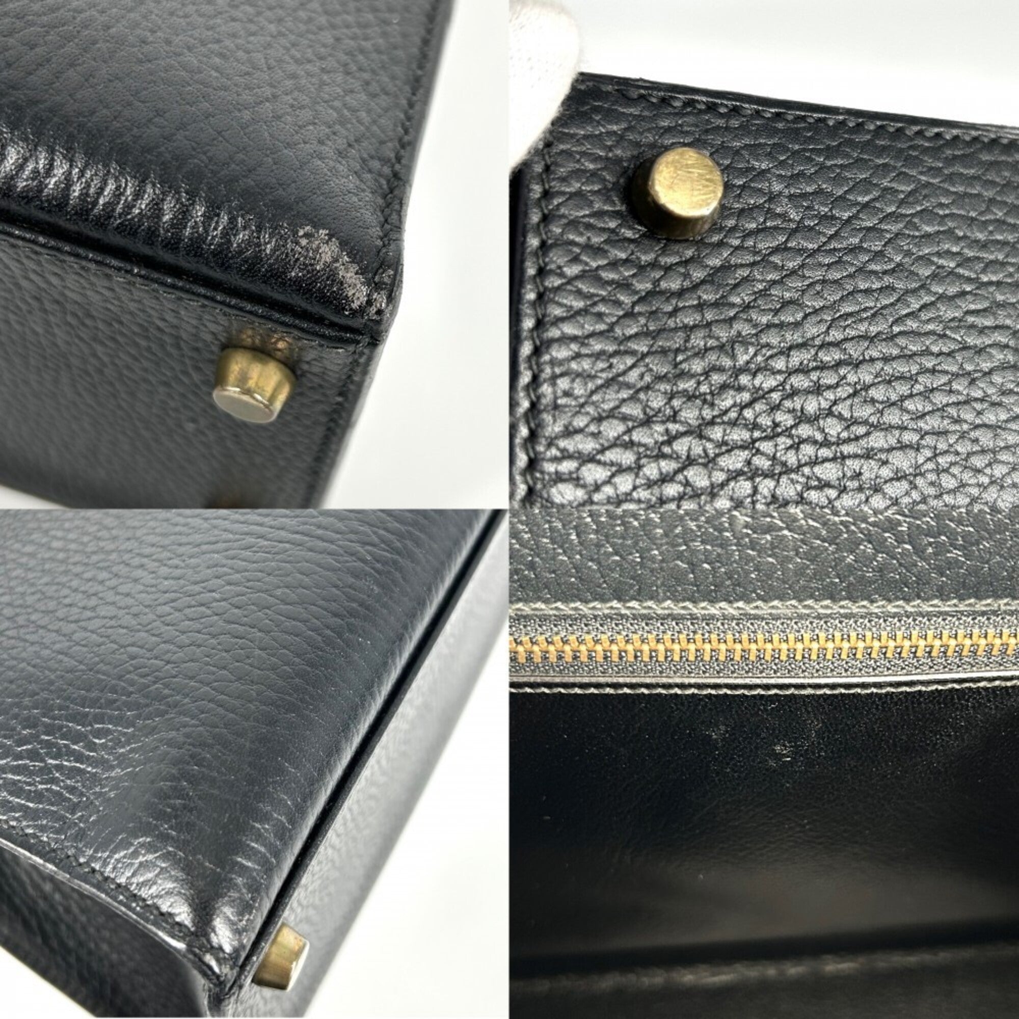 Hermes Black Ardennes Leather Handbag (Pre-Owned)