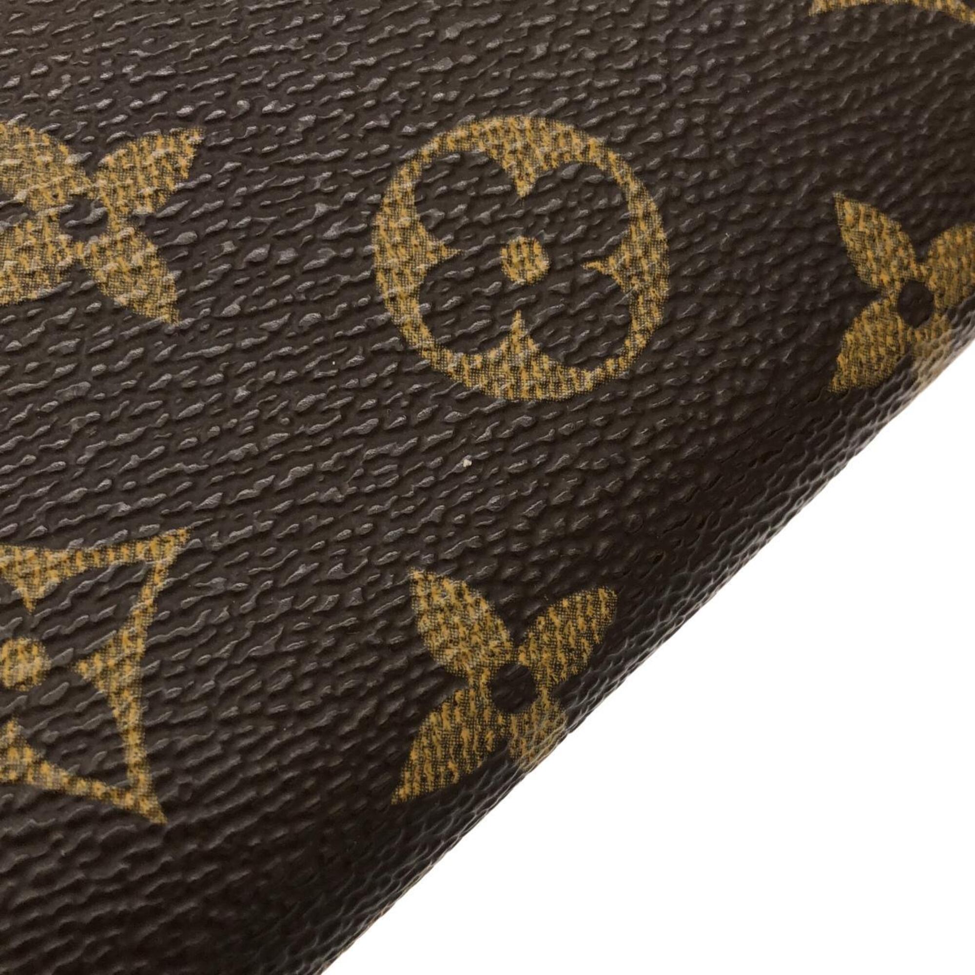 Louis Vuitton Marron Coated Canvas Shoulder Bag (Pre-Owned)