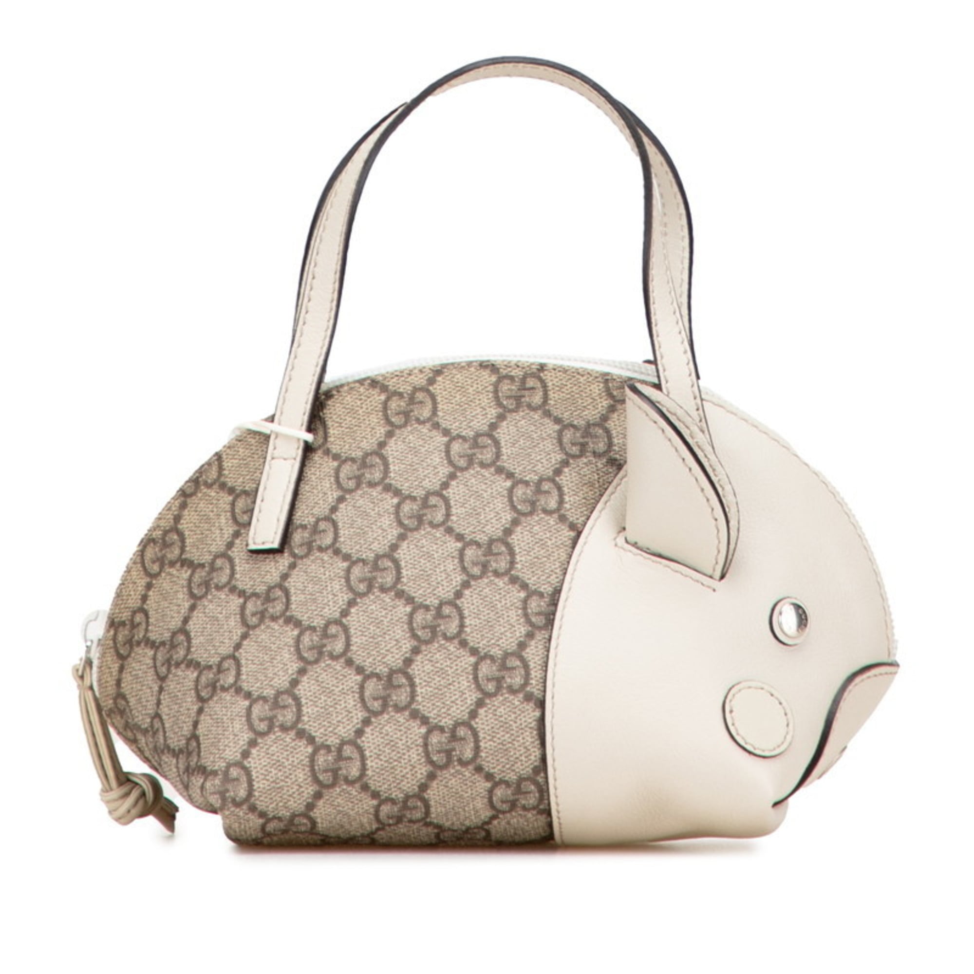Gucci Beige Pvc Leather Handbag (Pre-Owned)