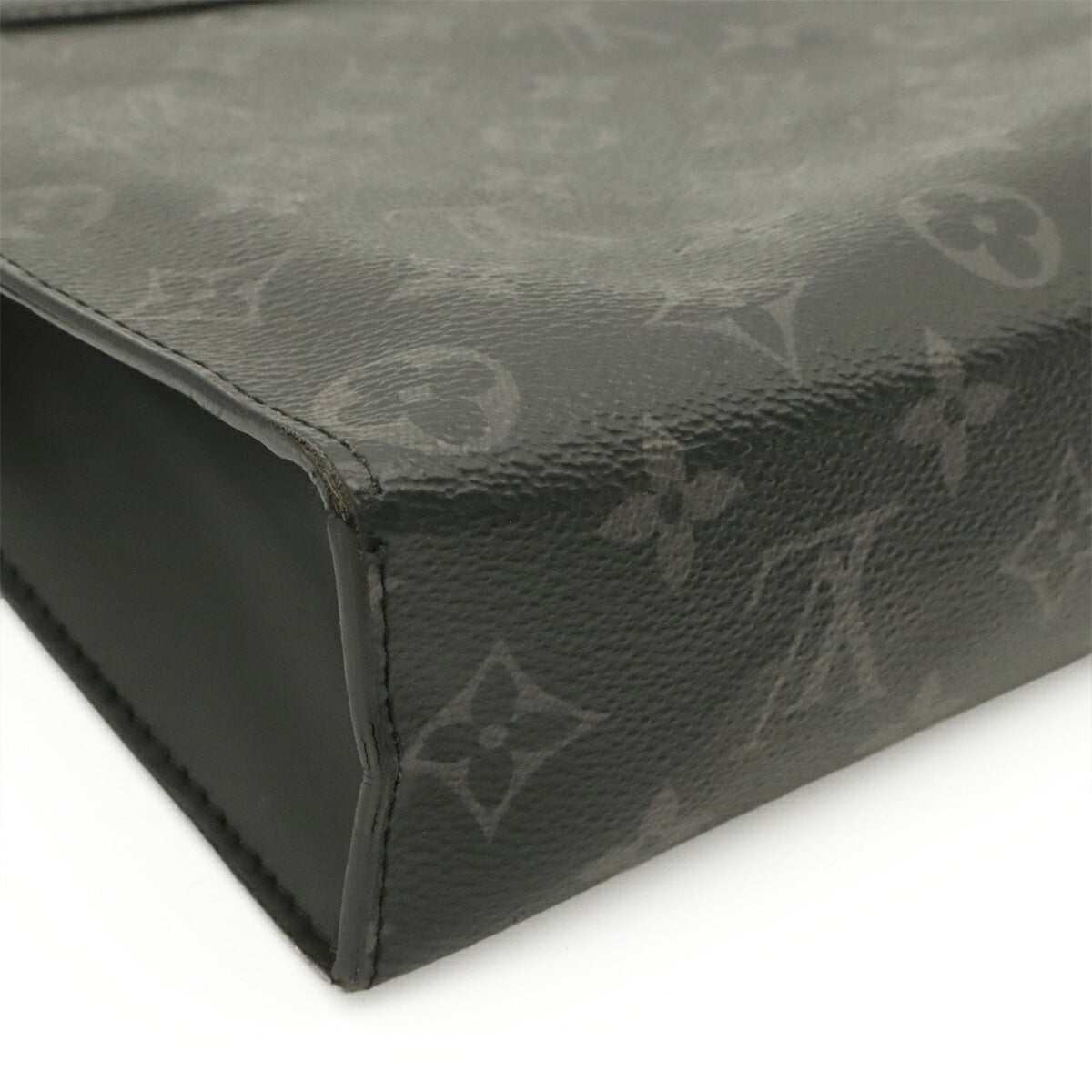 Louis Vuitton Black Gray Monogram Eclipse Monogram Eclipse Clutch Bag Pochette (Pre-Owned)