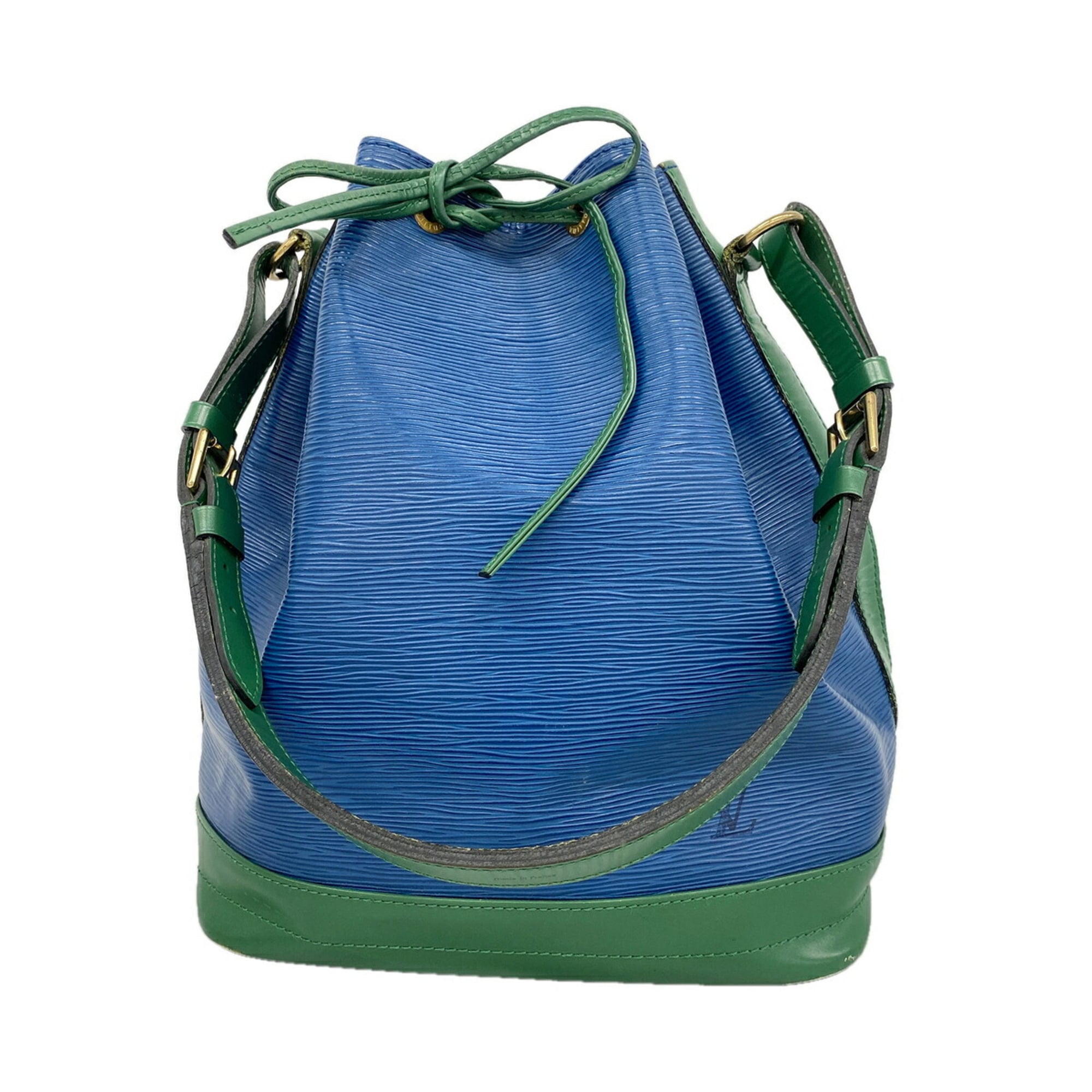Louis Vuitton Borneo Green Toledo Blue Shoulder Bag (Pre-Owned)