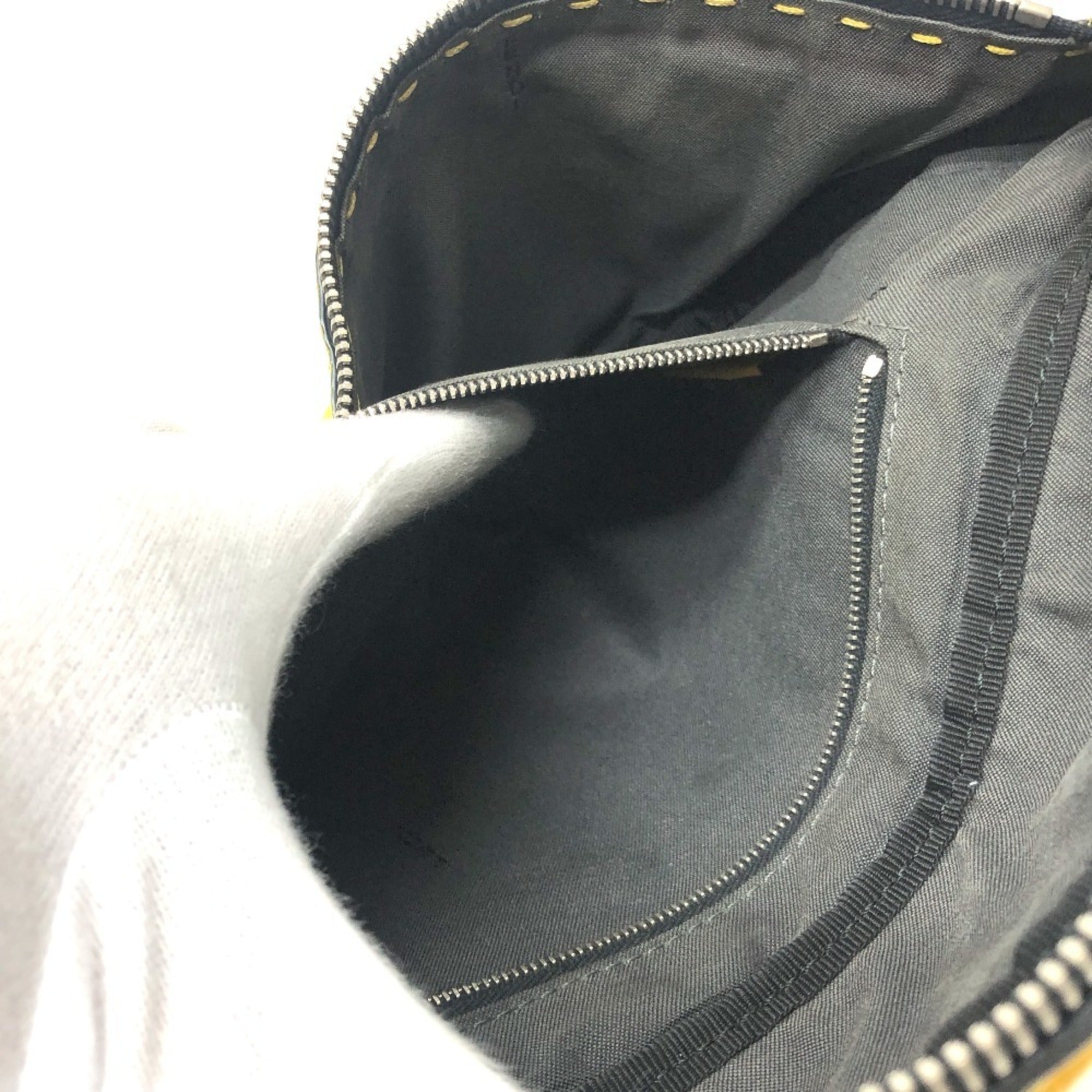 Fendi Yellow Leather Sling Bag (Pre-Owned)