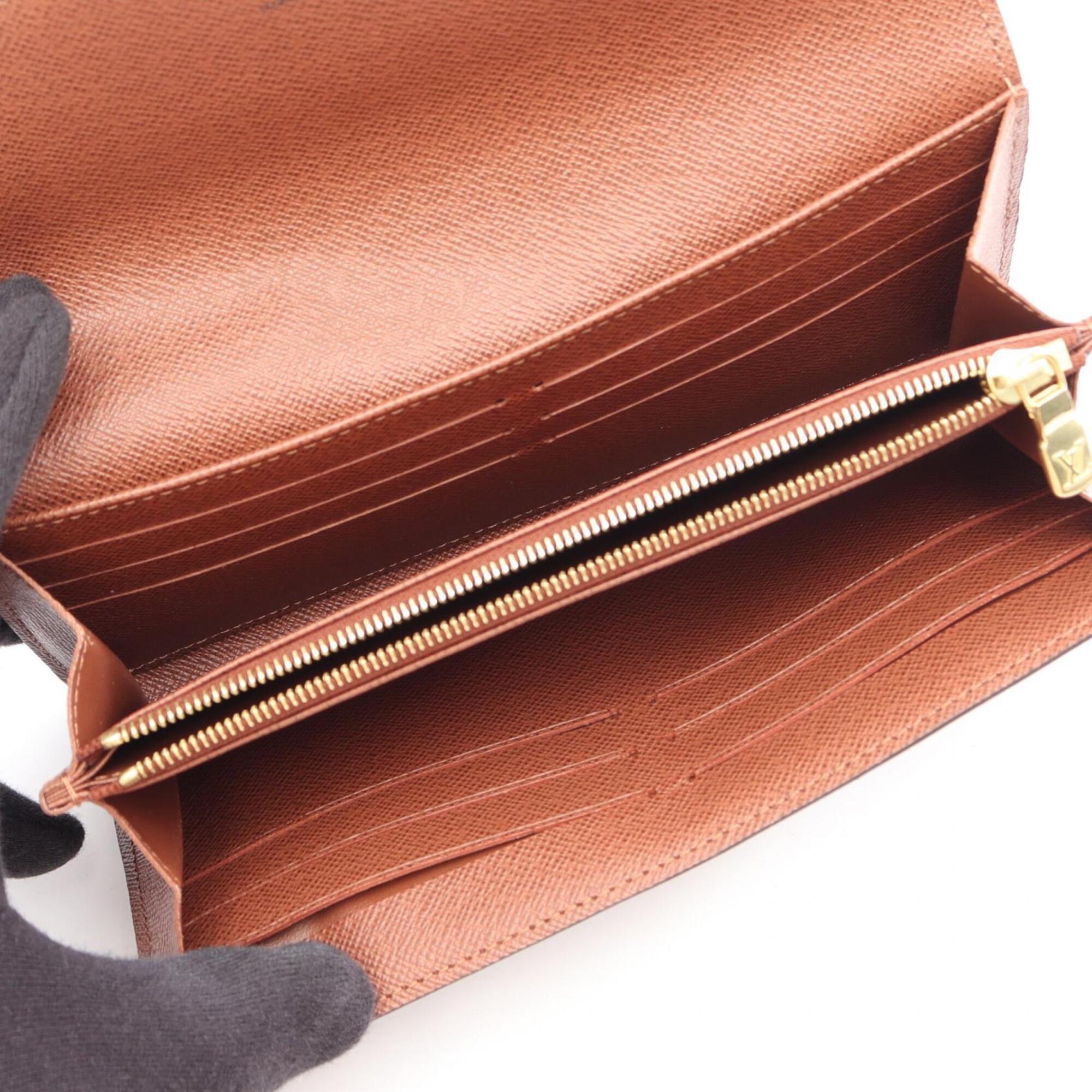 Louis Vuitton Brown Monogram Monogram Long Wallet (Bi-Fold) (Pre-Owned)