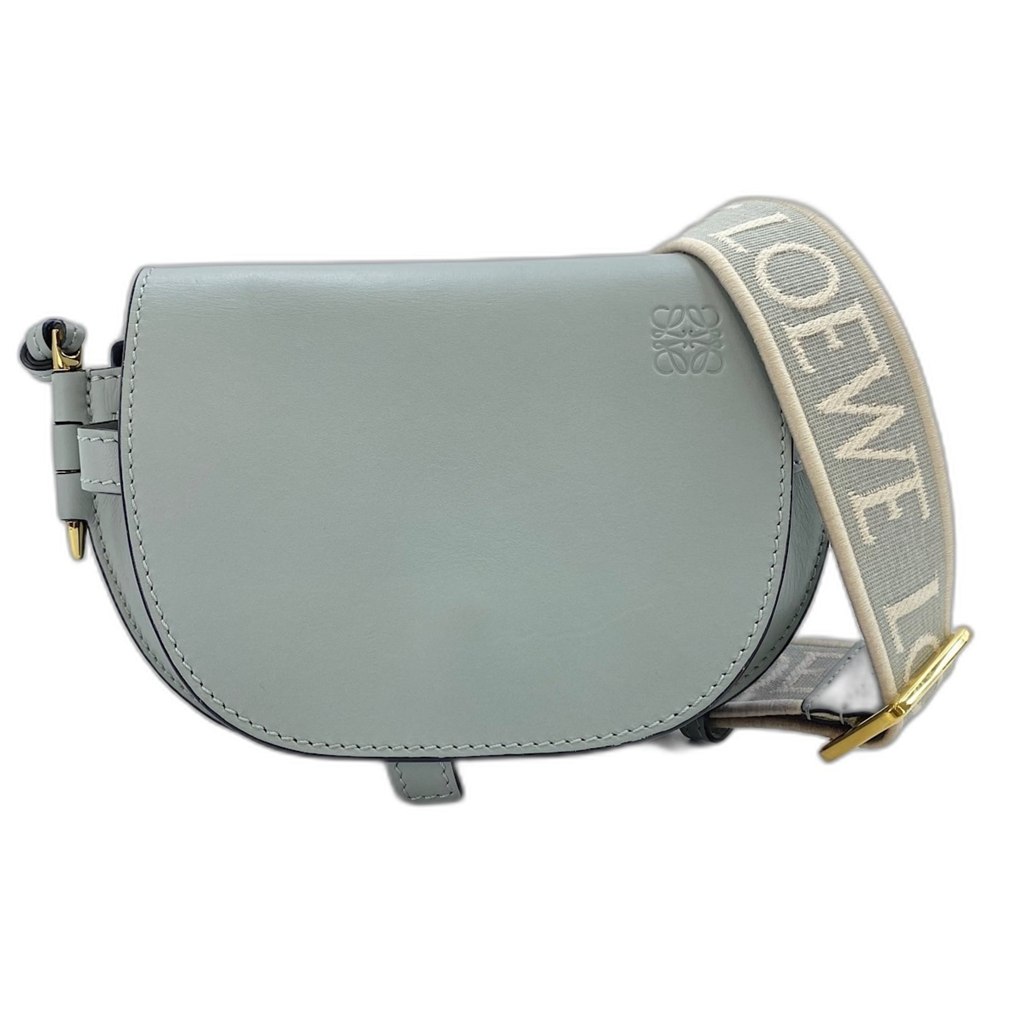 Loewe Blue Leather Shoulder Bag (Pre-Owned)