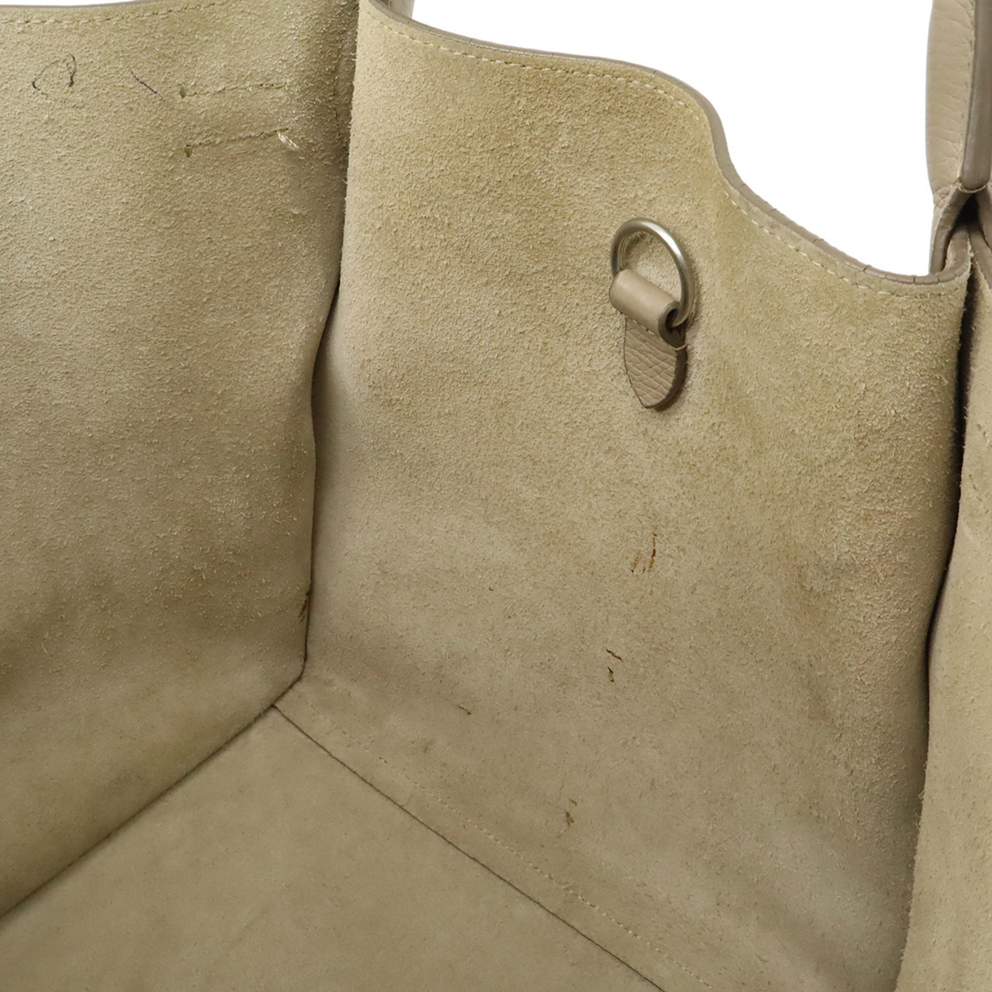 Celine Grayish Leather Handbag Shoulder Bag (Pre-Owned)
