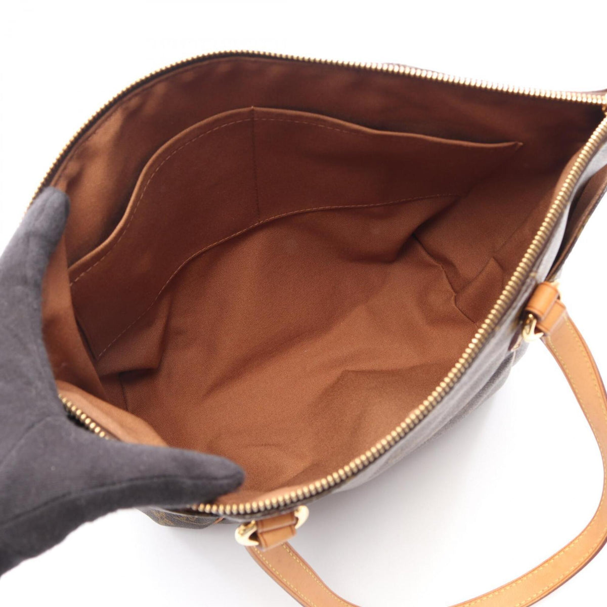 Louis Vuitton Brown Coated Canvas Pvc Monogram Leather Handbag Tote Bag (Pre-Owned)