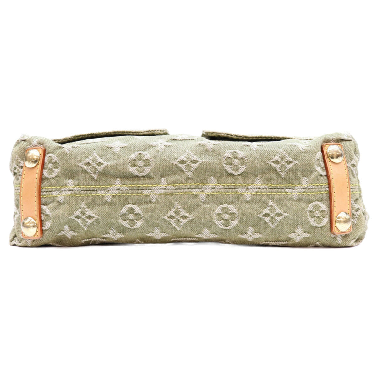 Louis Vuitton Khaki Monogram Denim Shoulder Bag (Pre-Owned)