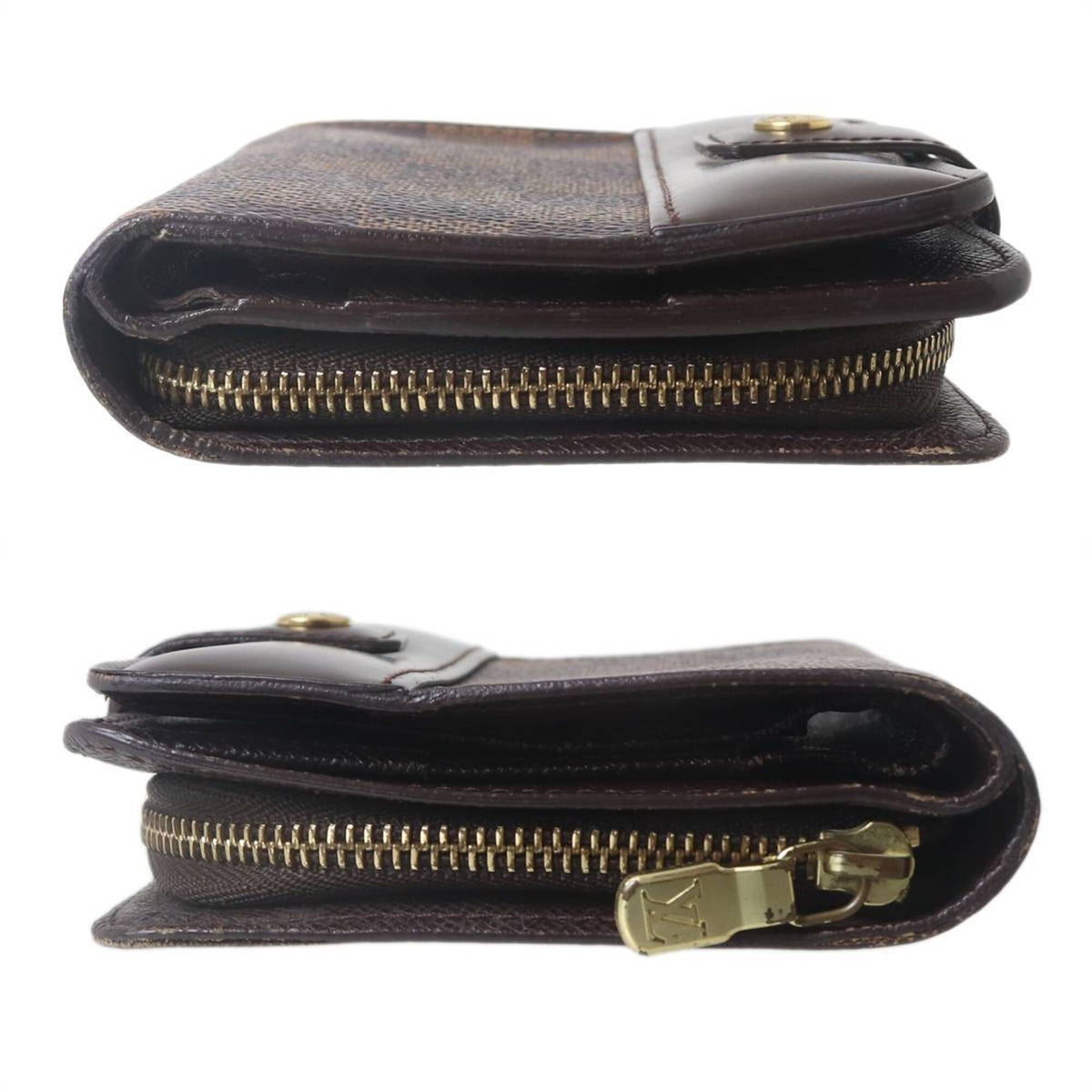 Louis Vuitton Damier Damier Canvas Ebene Wallet (Bi-Fold) (Pre-Owned)